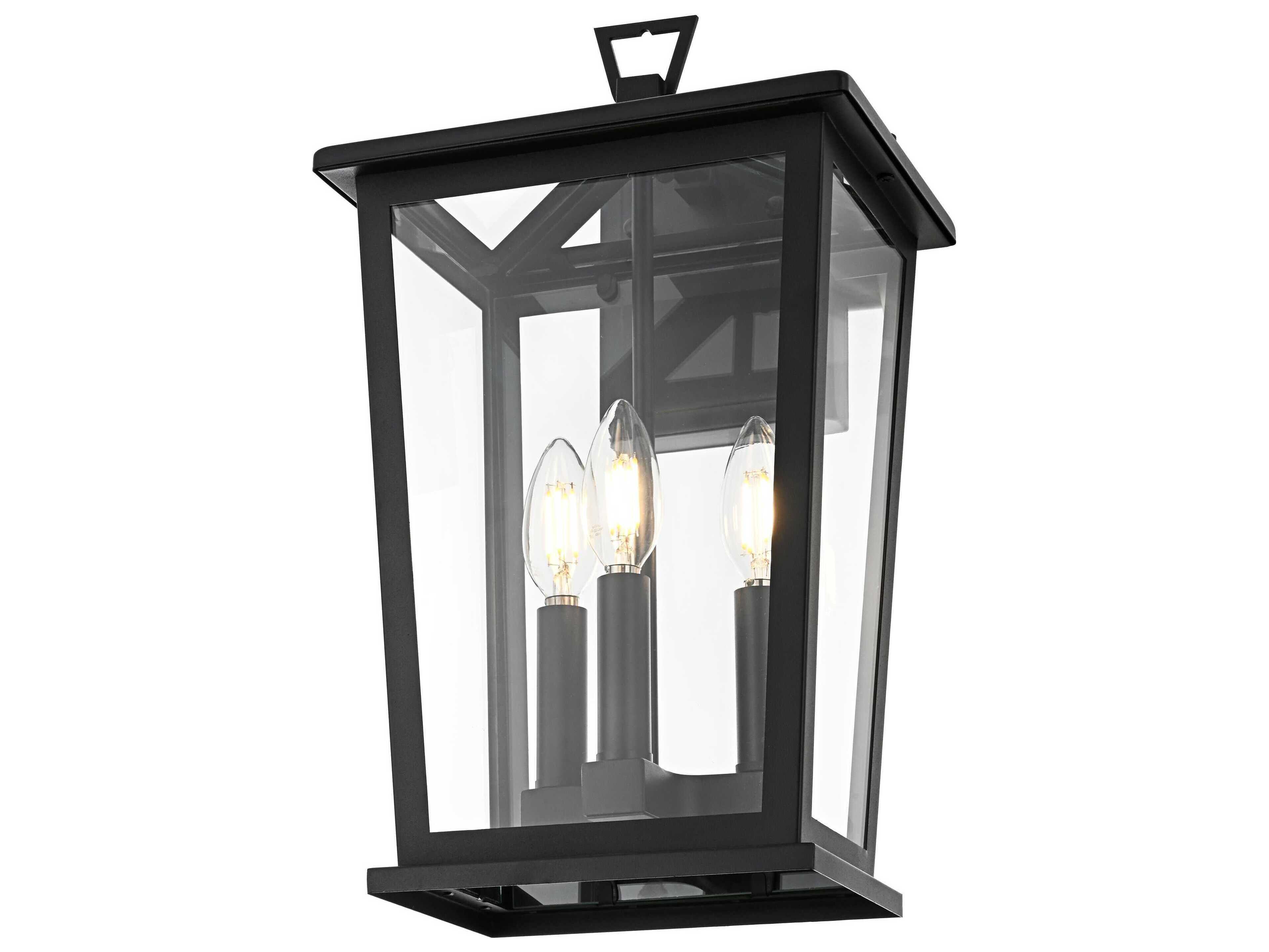 Elegant Lighting Berks 3-Light Outdoor Wall Light