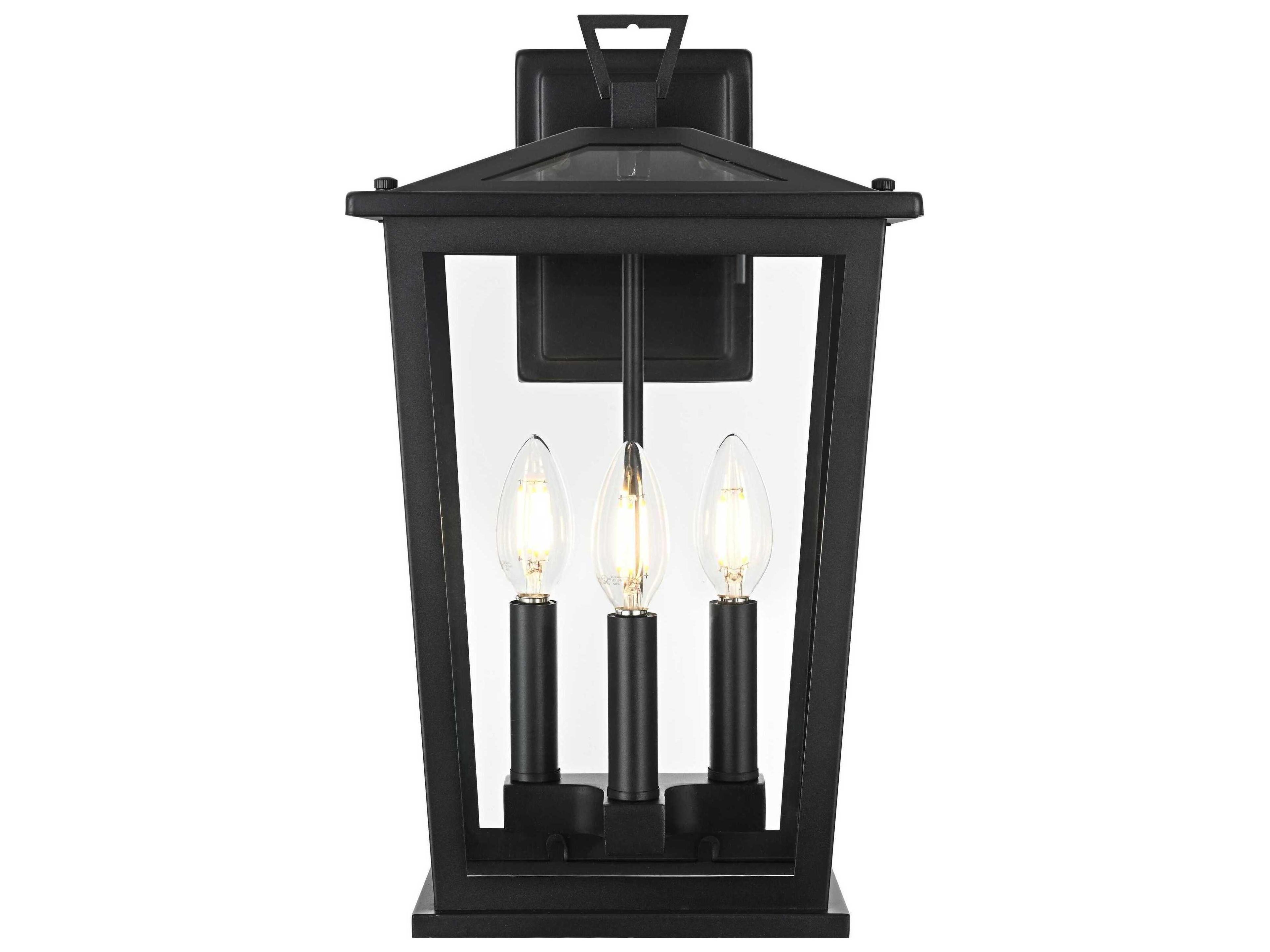 Elegant Lighting Berks 3-Light Outdoor Wall Light