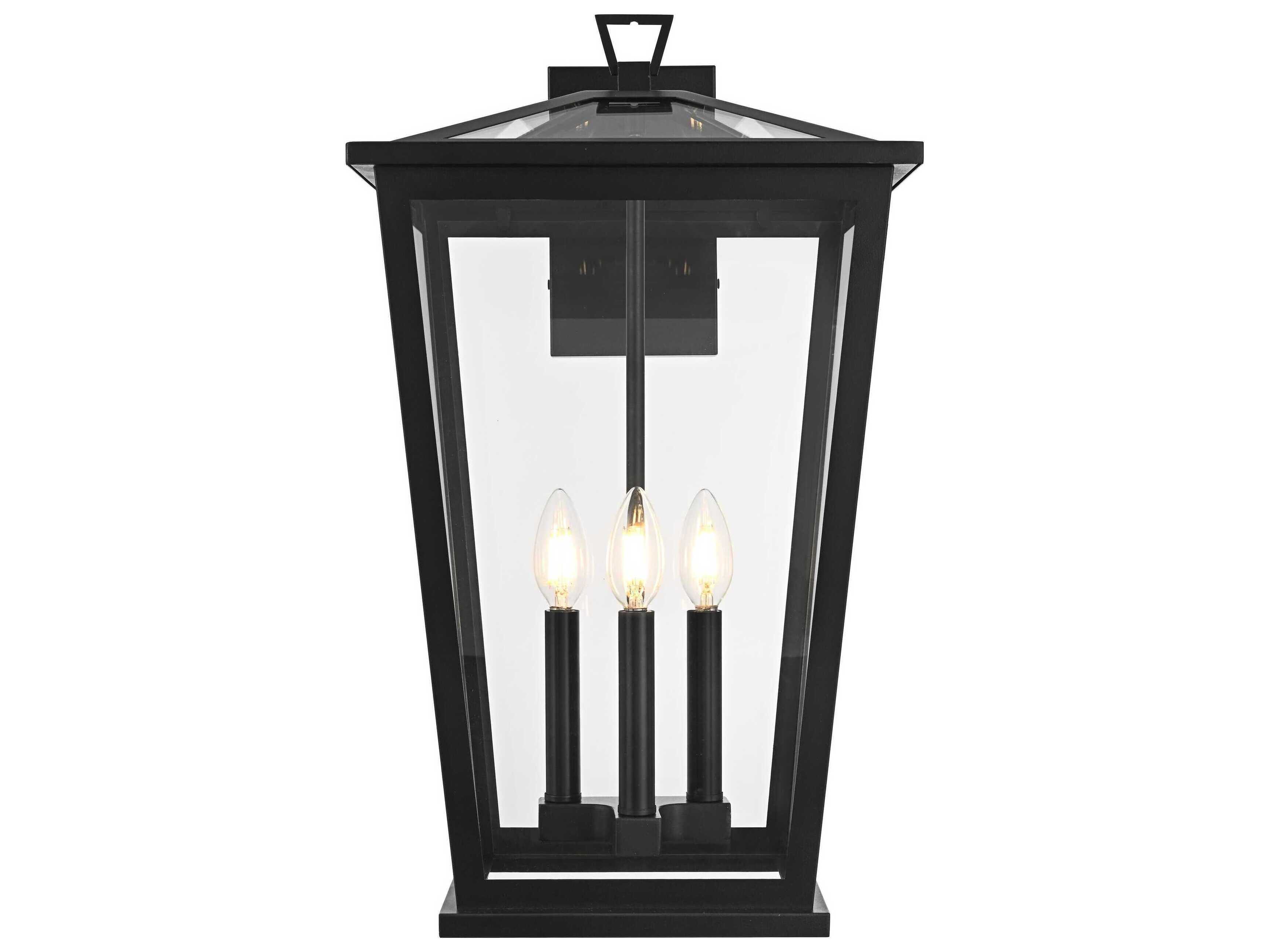 Elegant Lighting Berks 3-Light Outdoor Wall Light