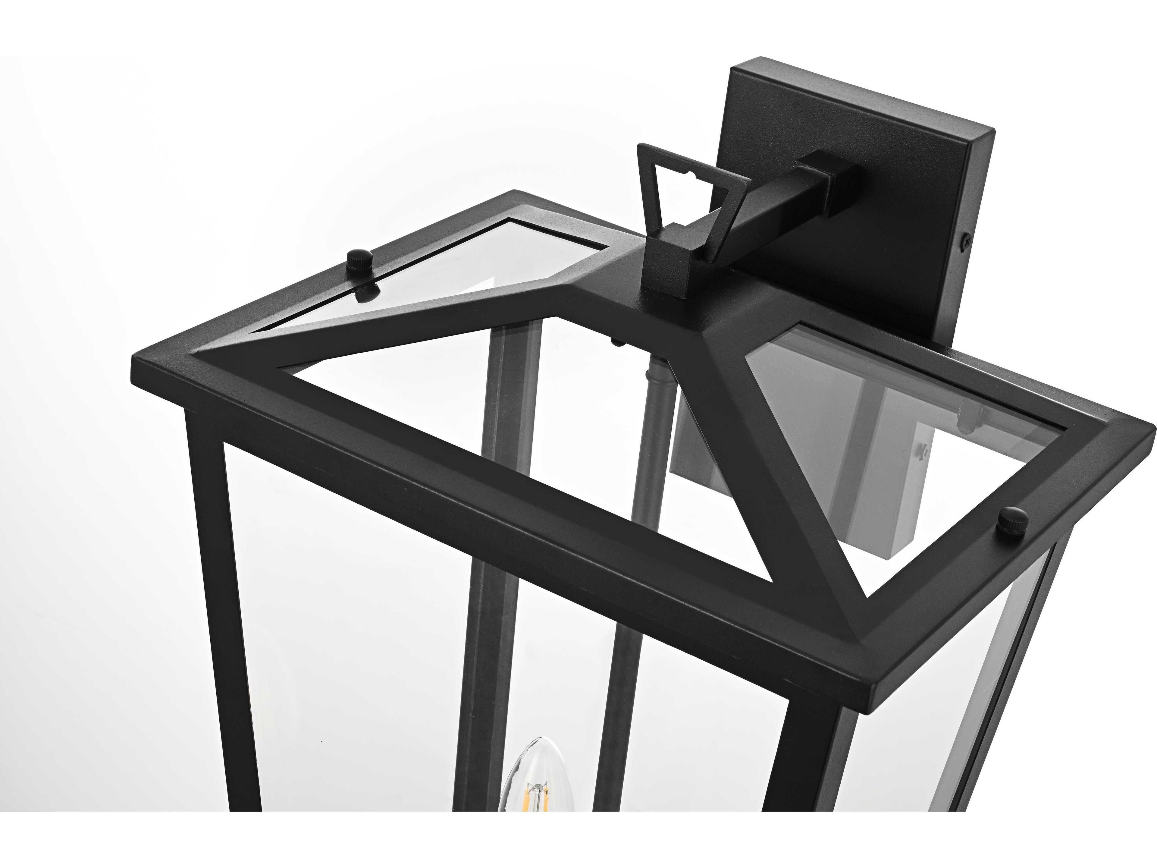 Elegant Lighting Berks 3-Light Outdoor Wall Light