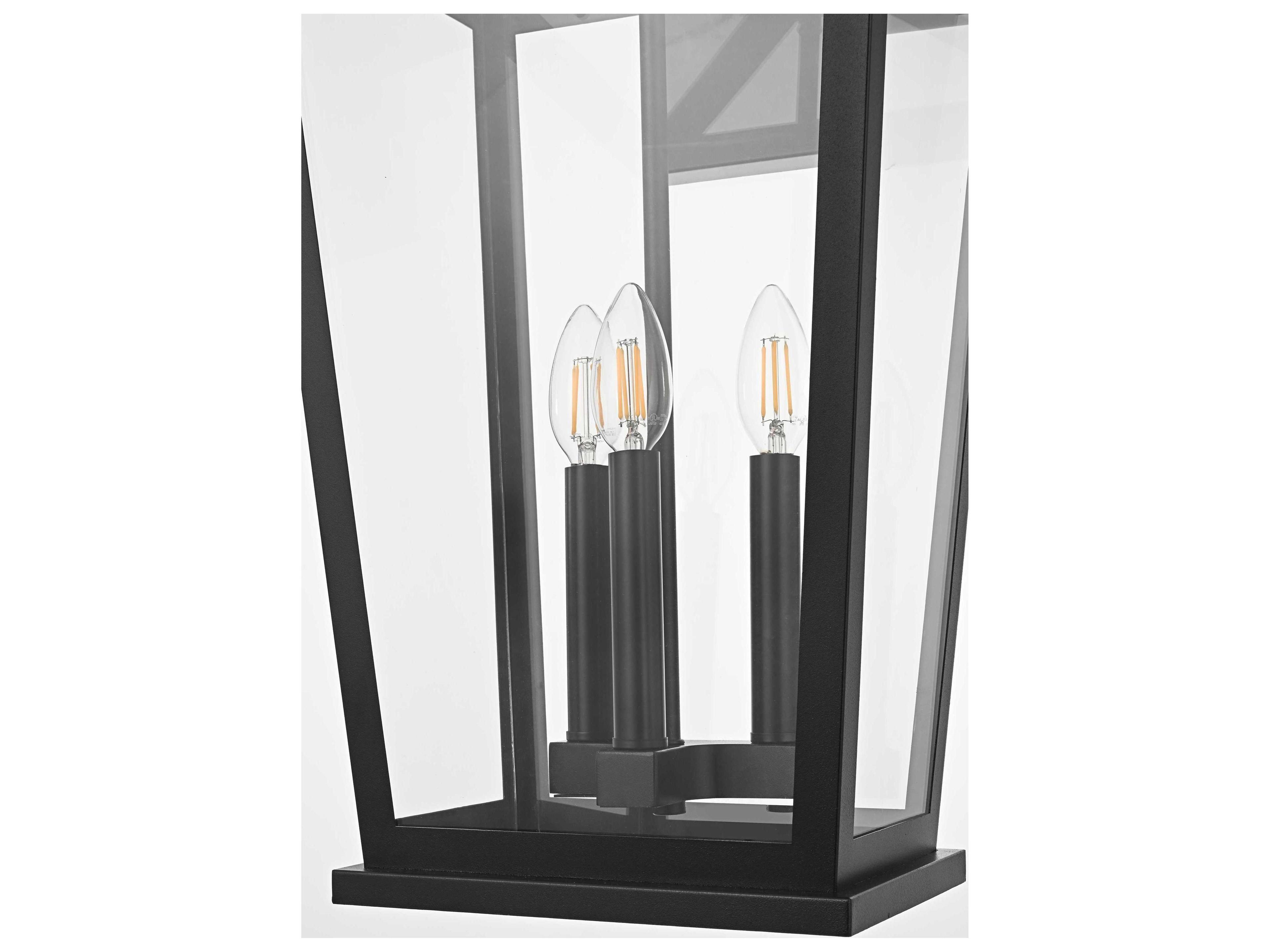 Elegant Lighting Berks 3-Light Outdoor Wall Light