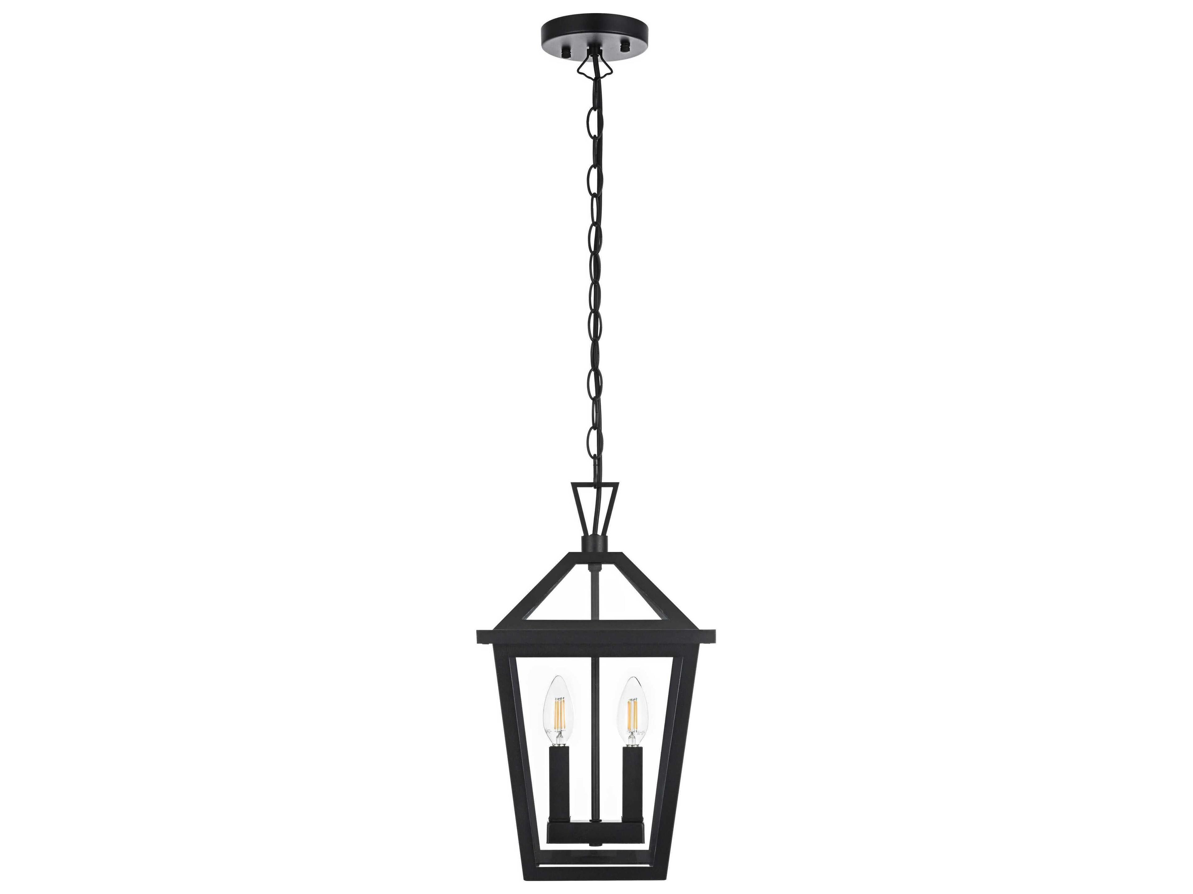 Elegant Lighting Frankford 2-Light Outdoor Hanging Light