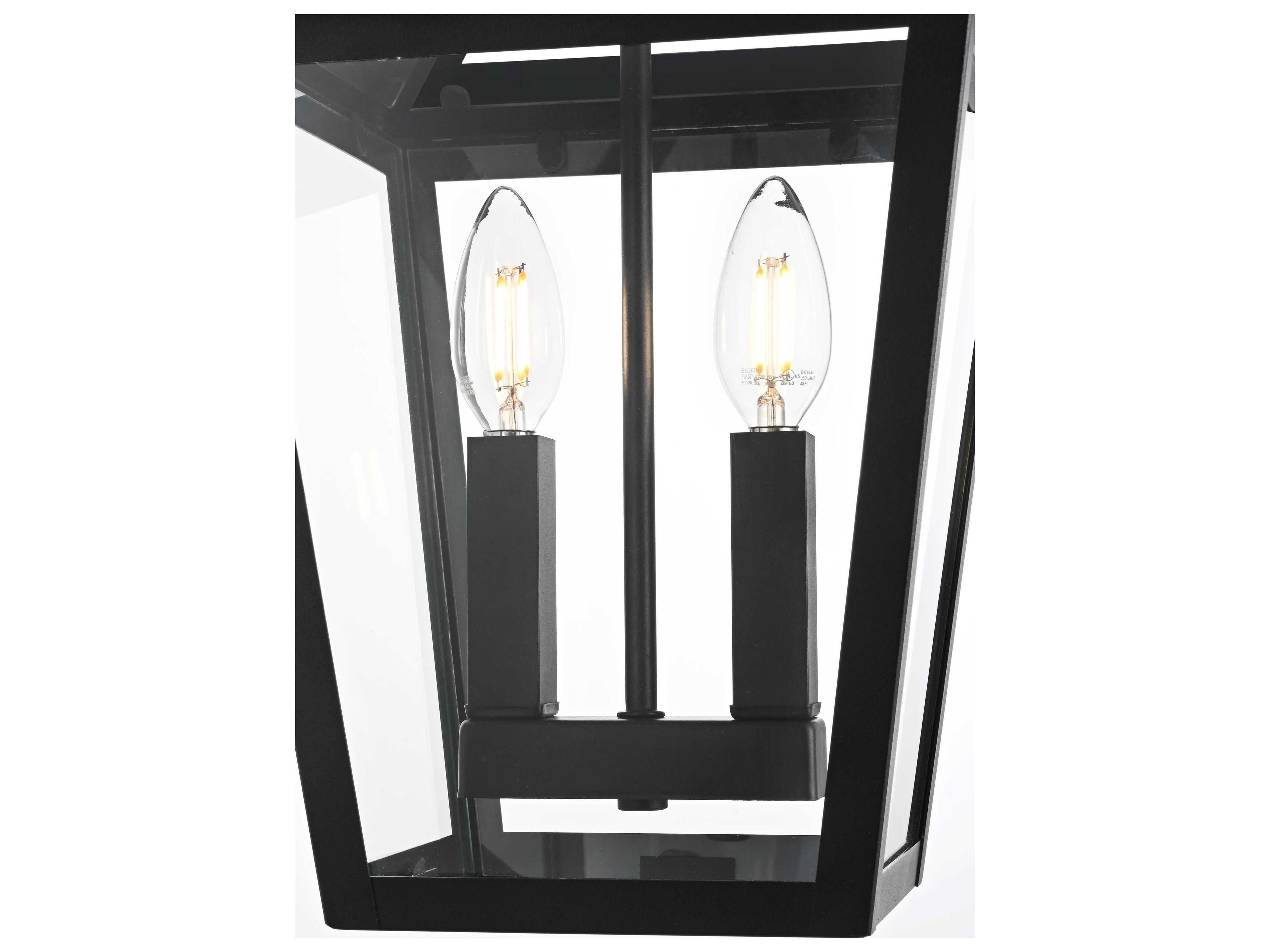 Elegant Lighting Frankford 2-Light Outdoor Hanging Light