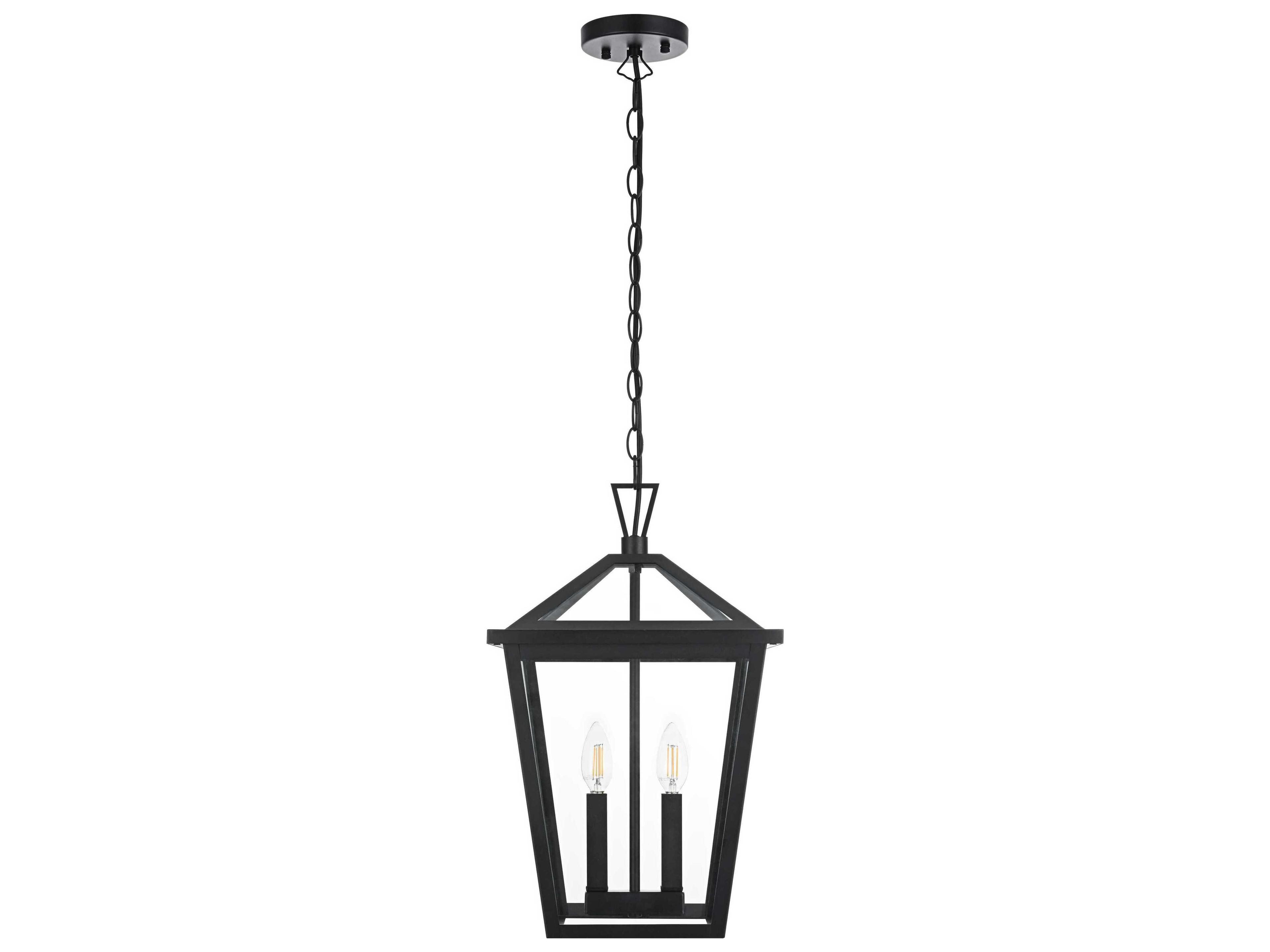 Elegant Lighting Frankford 2-Light Outdoor Hanging Light