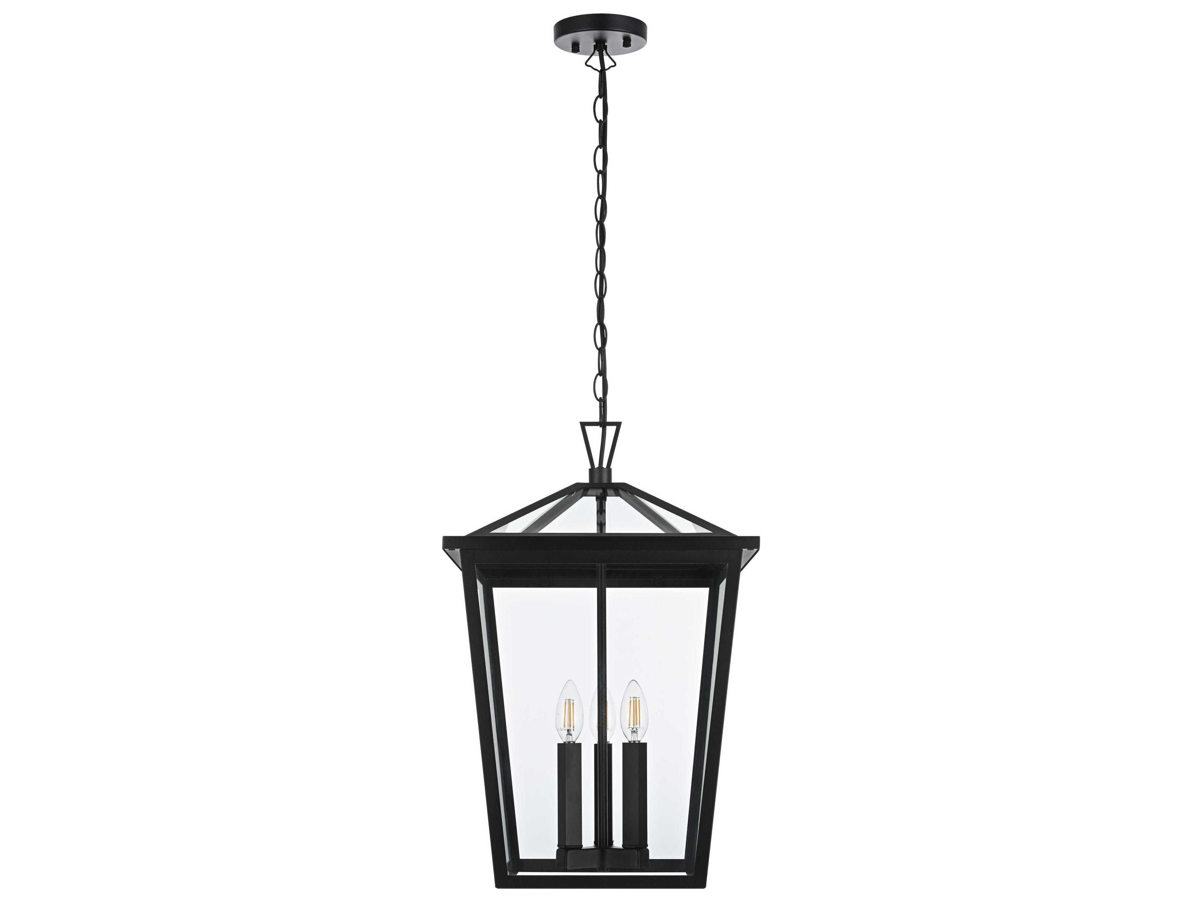 Elegant Lighting Oxford 3-Light Outdoor Hanging Light