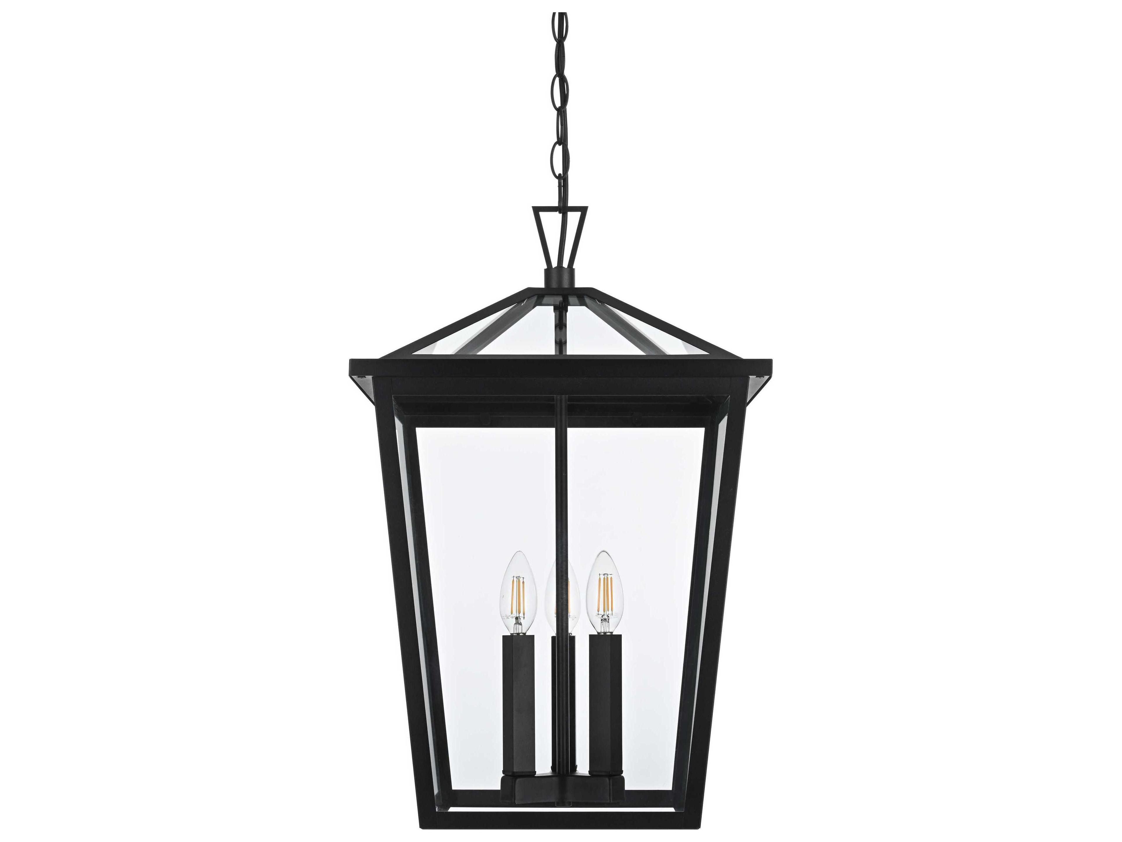 Elegant Lighting Oxford 3-Light Outdoor Hanging Light