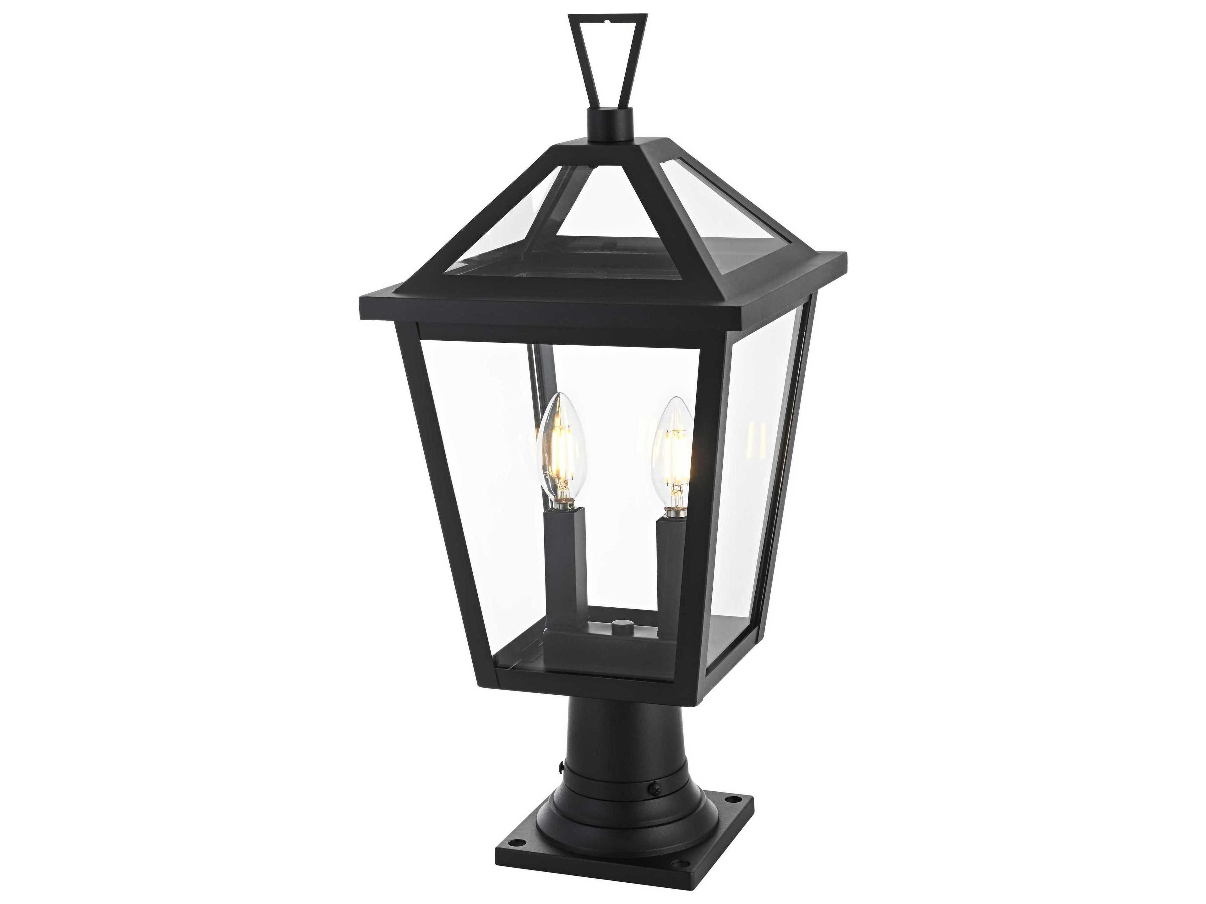 Elegant Lighting Frankford 2-Light Outdoor Post Light