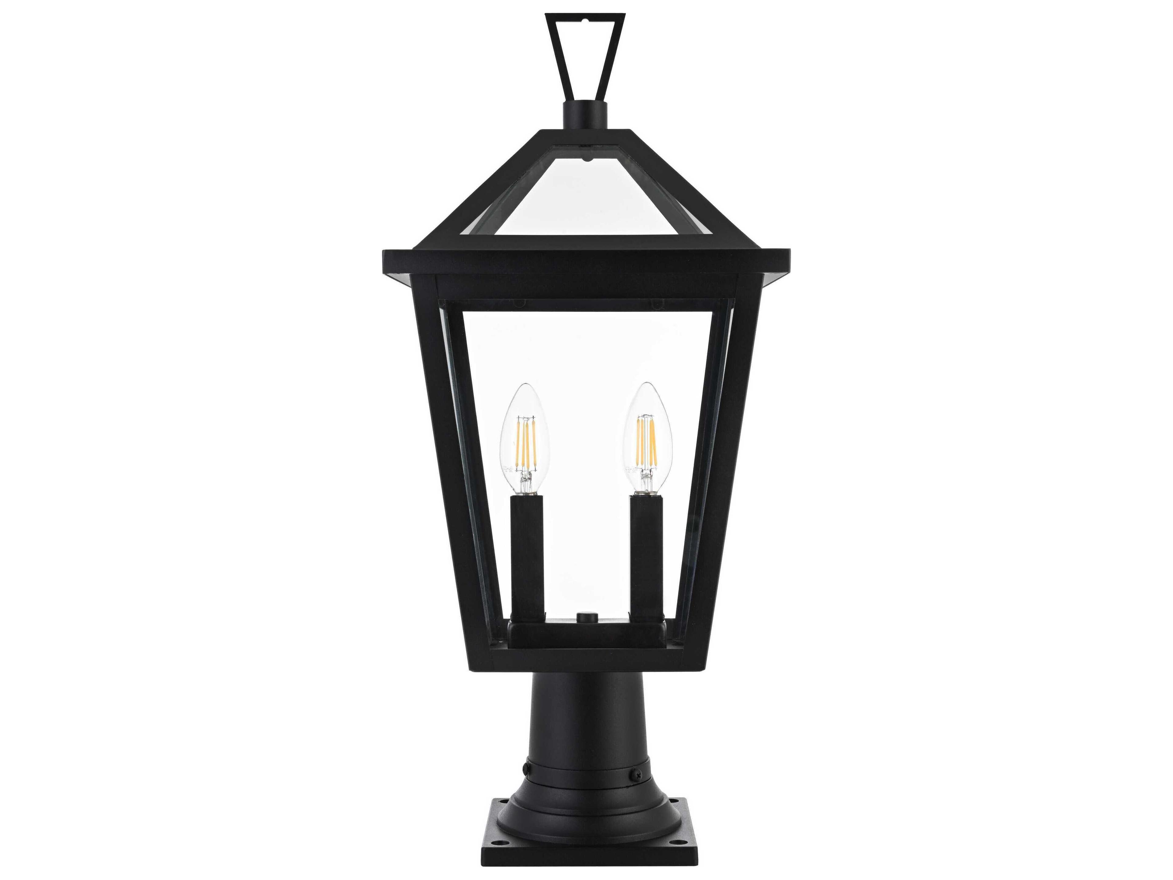 Elegant Lighting Frankford 2-Light Outdoor Post Light