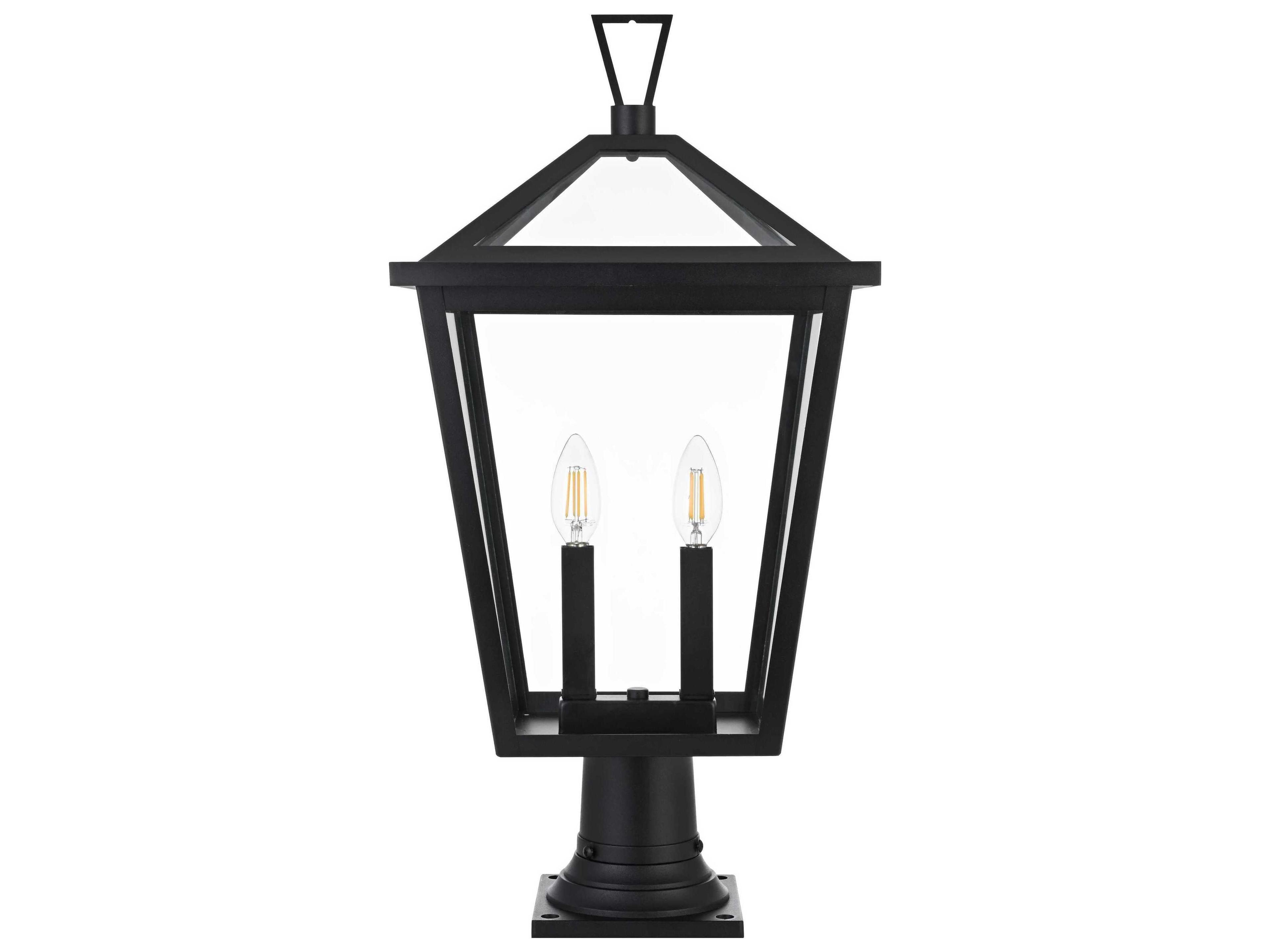 Elegant Lighting Frankford 2-Light Outdoor Post Light