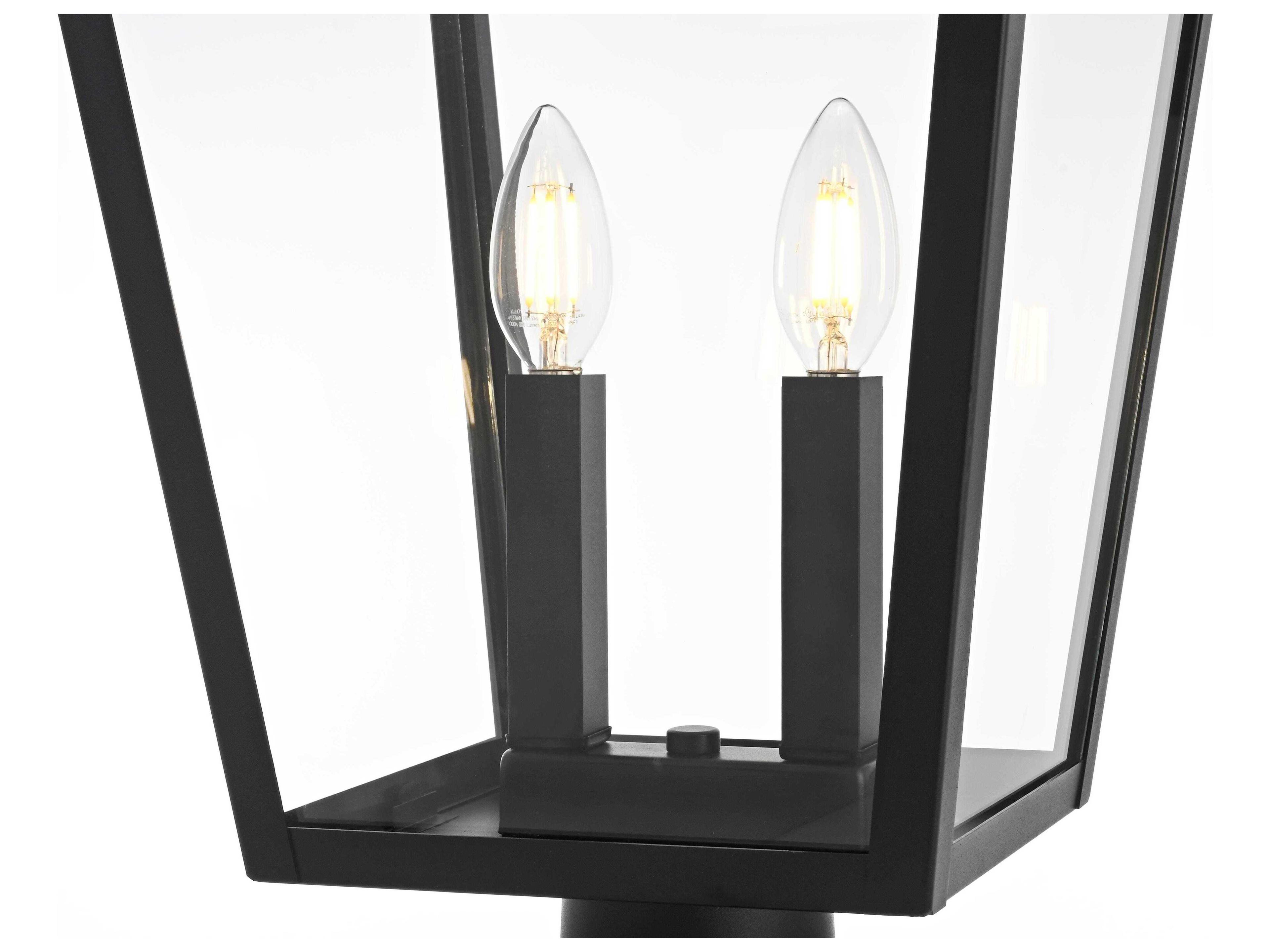 Elegant Lighting Frankford 2-Light Outdoor Post Light