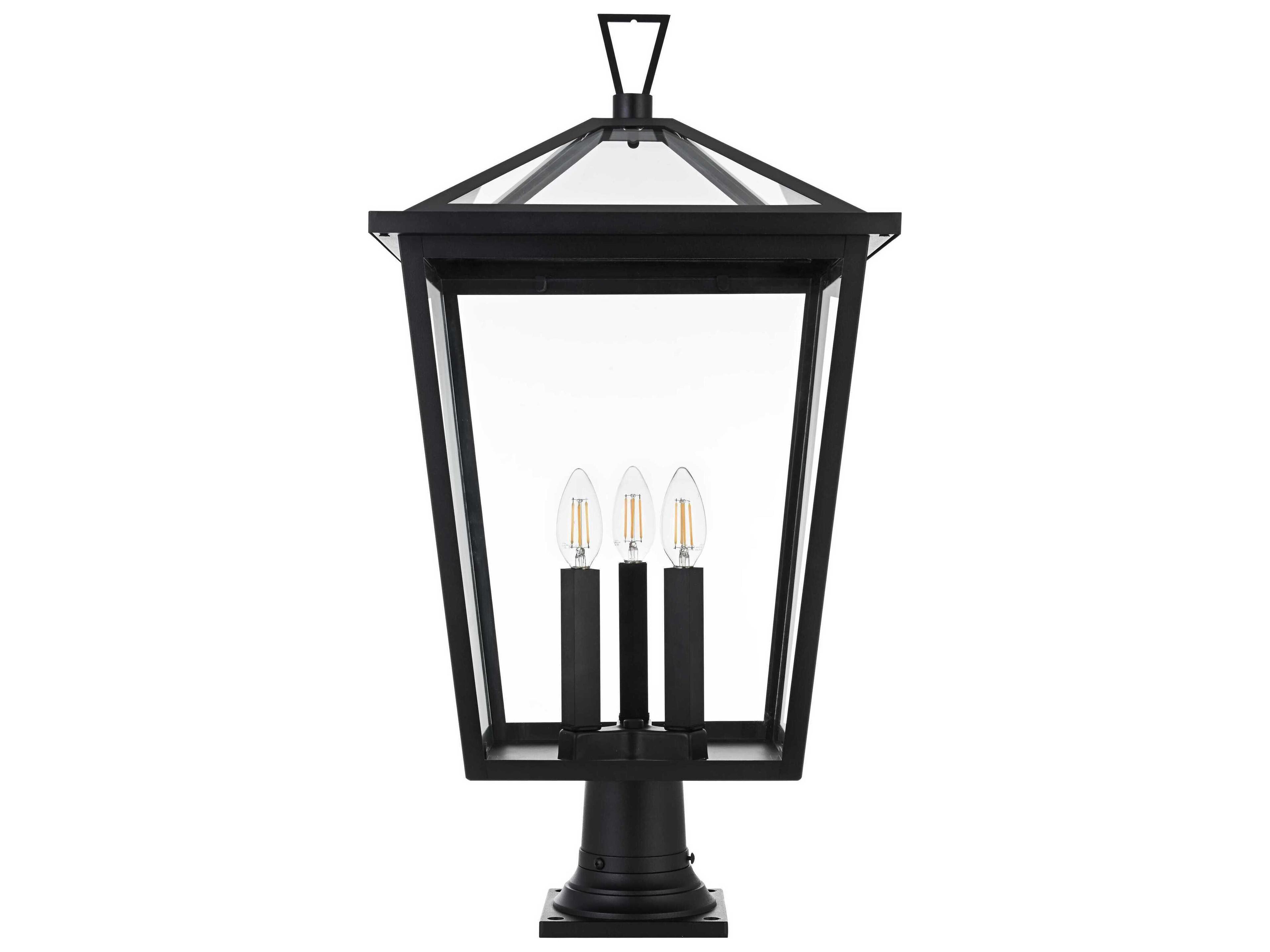 Elegant Lighting Oxford 3-Light Outdoor Post Light