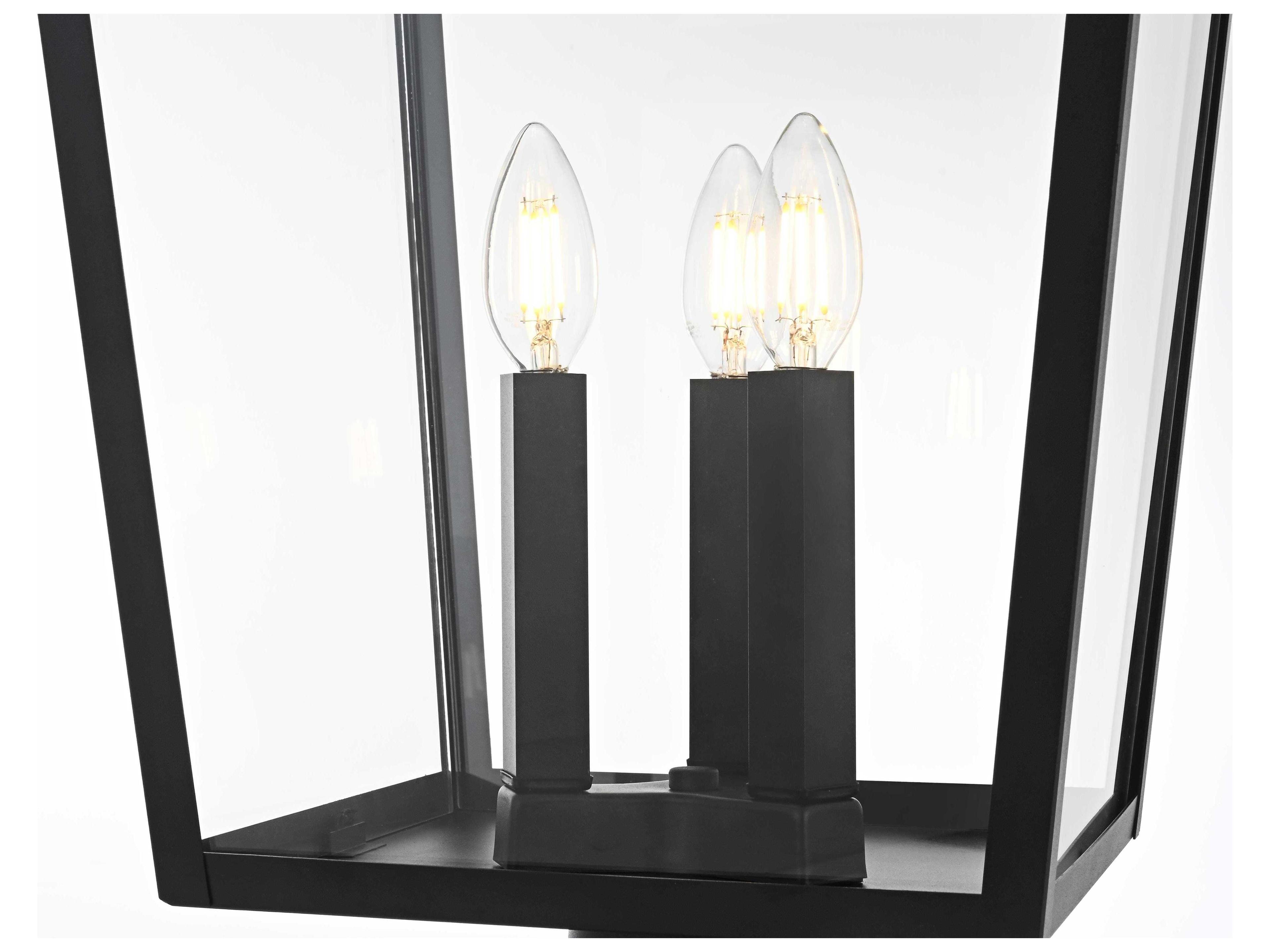 Elegant Lighting Oxford 3-Light Outdoor Post Light