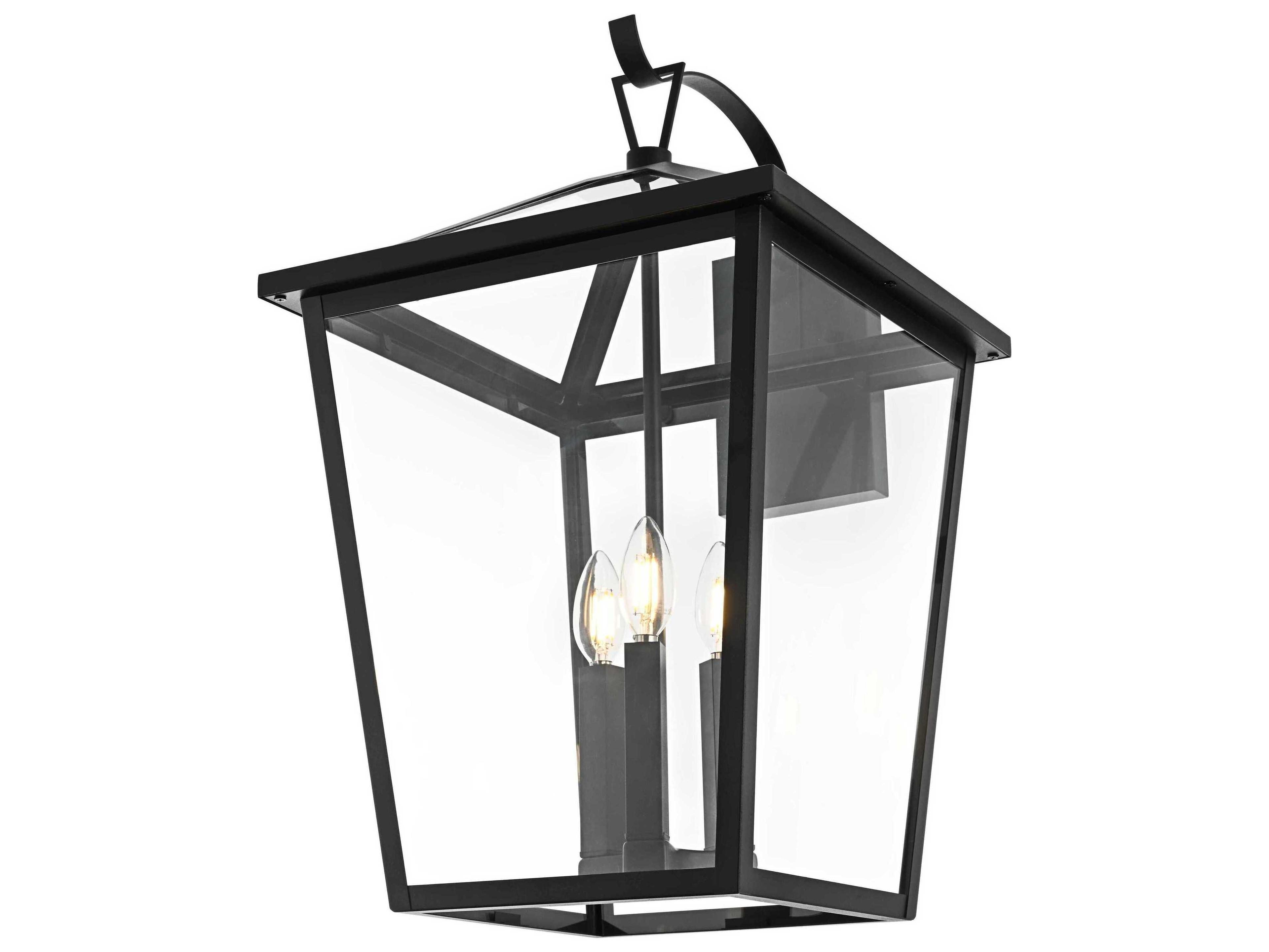 Elegant Lighting Oxford 3-Light Outdoor Wall Light