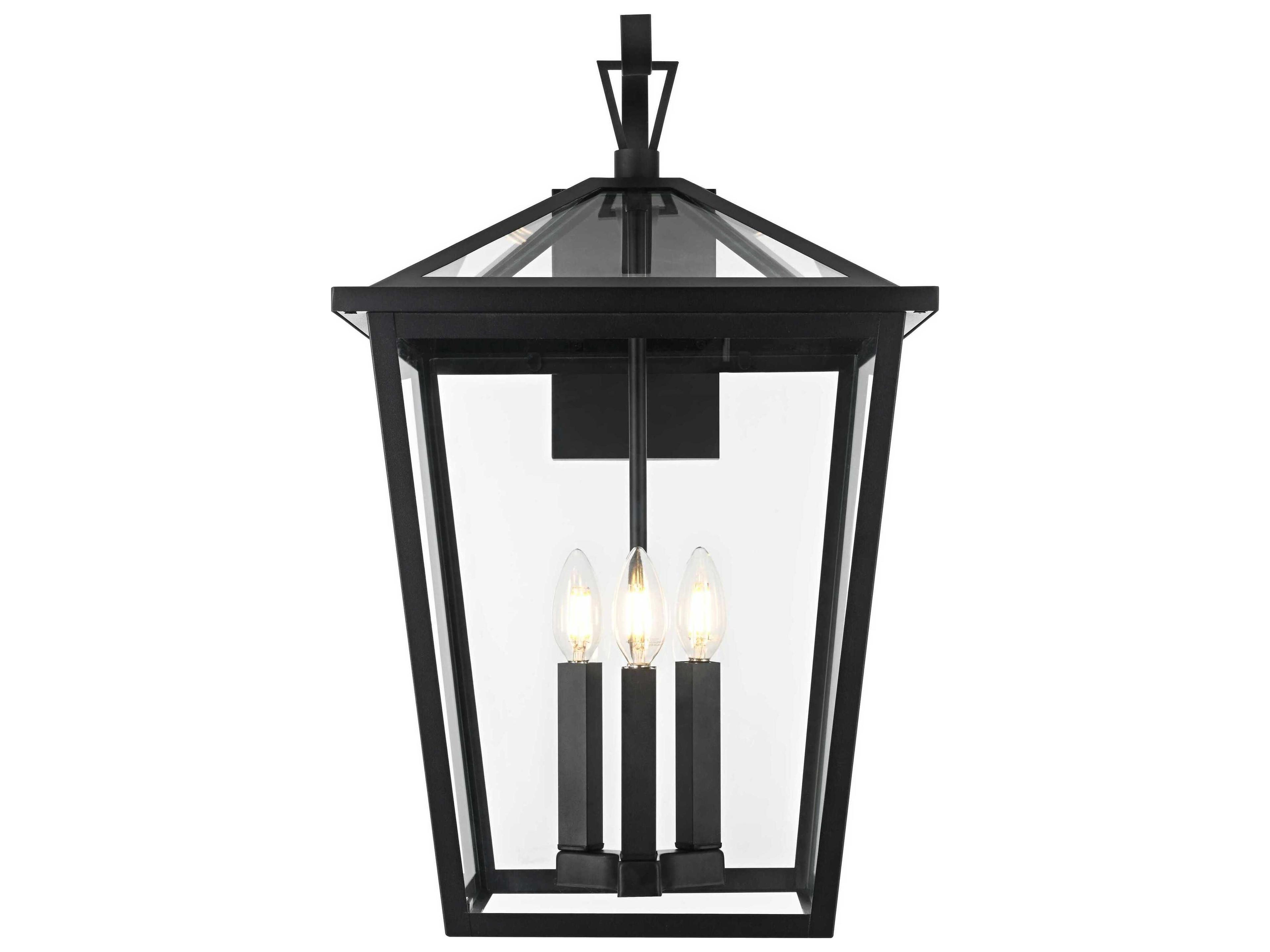 Elegant Lighting Oxford 3-Light Outdoor Wall Light