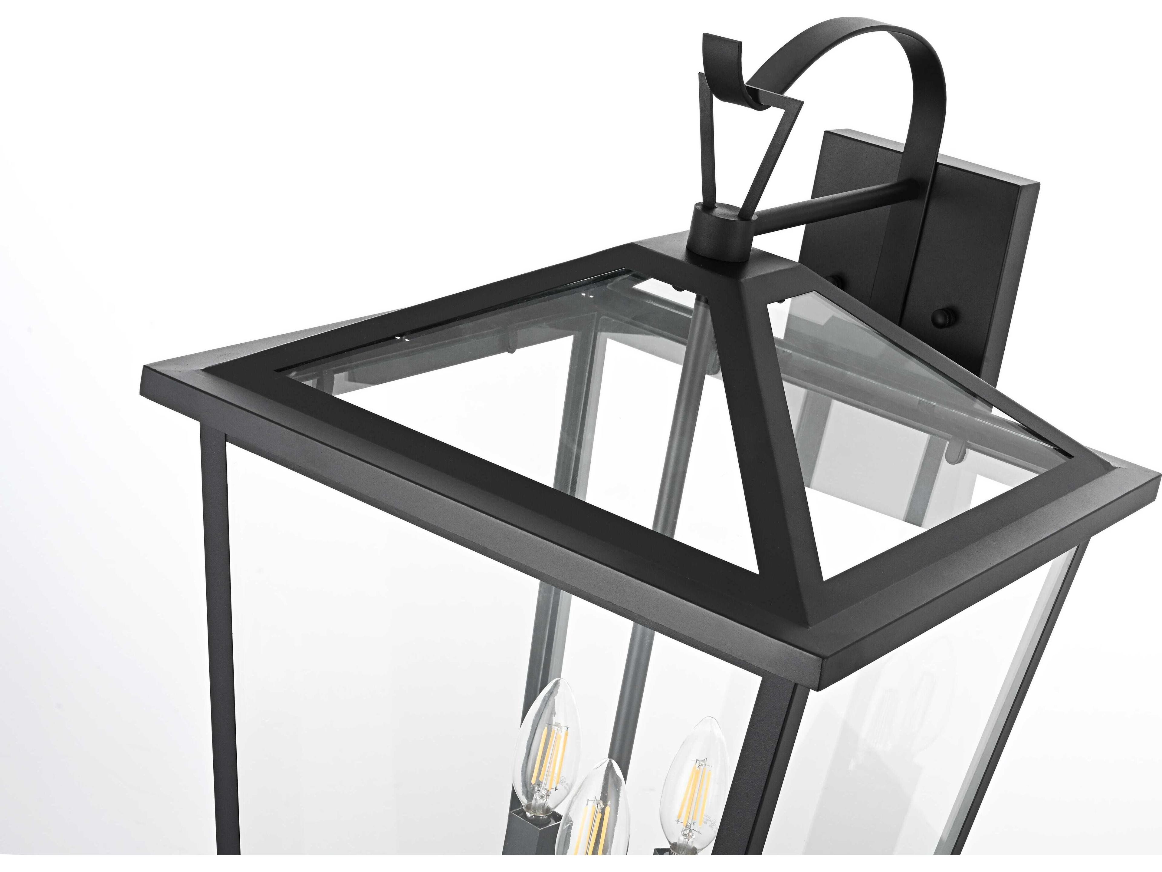 Elegant Lighting Oxford 3-Light Outdoor Wall Light