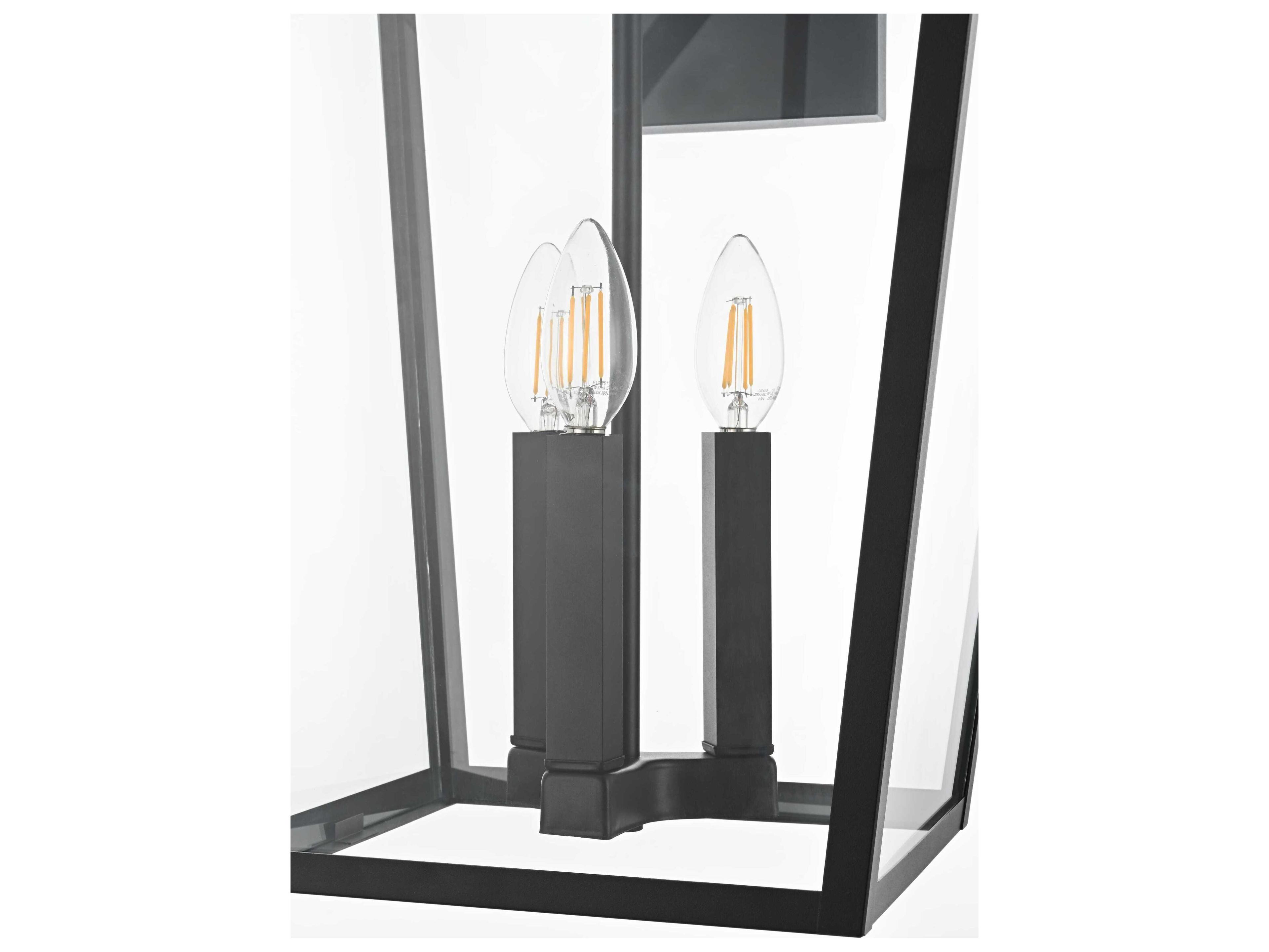 Elegant Lighting Oxford 3-Light Outdoor Wall Light