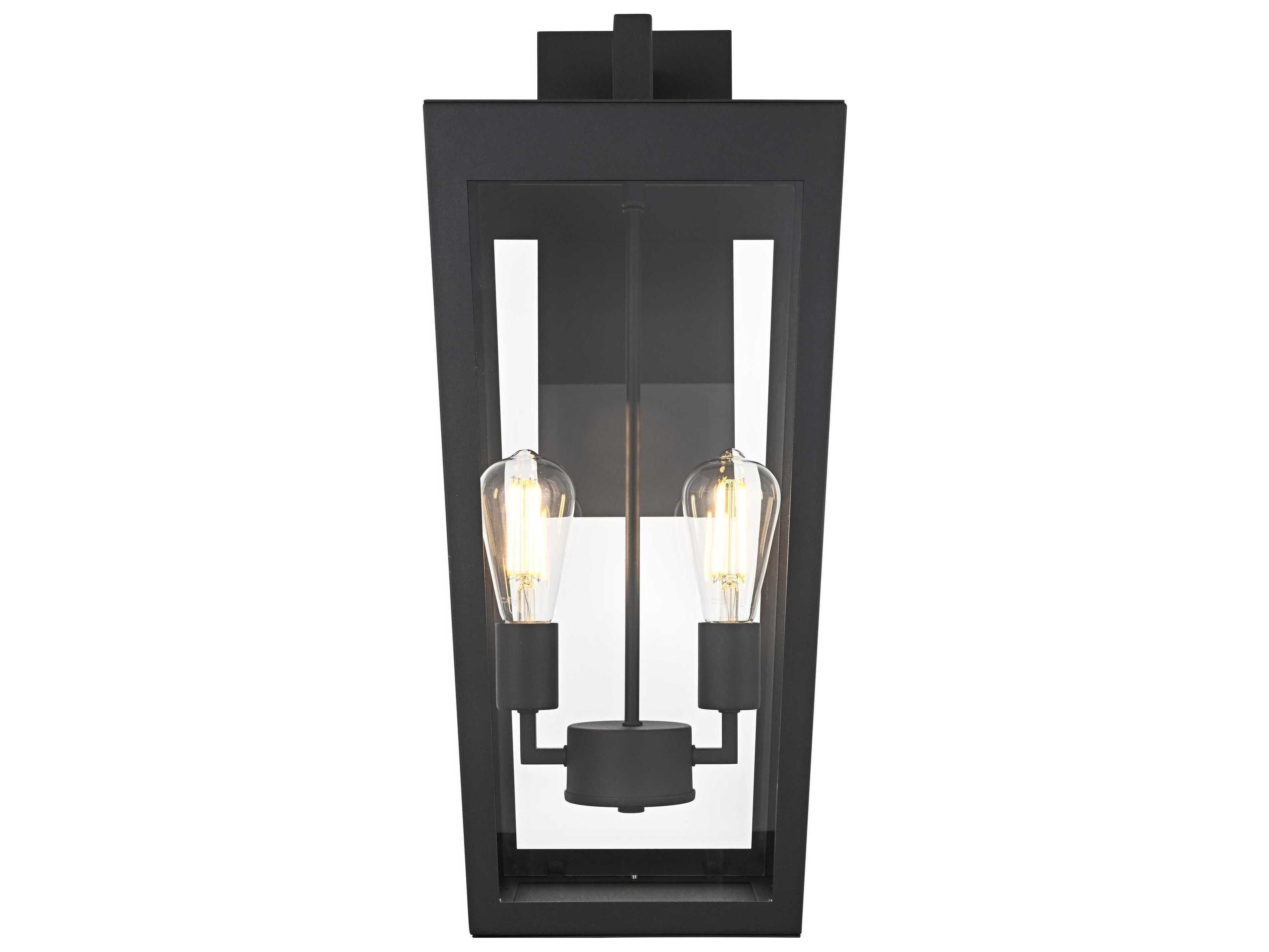 Elegant Lighting William 2-Light Outdoor Wall Light