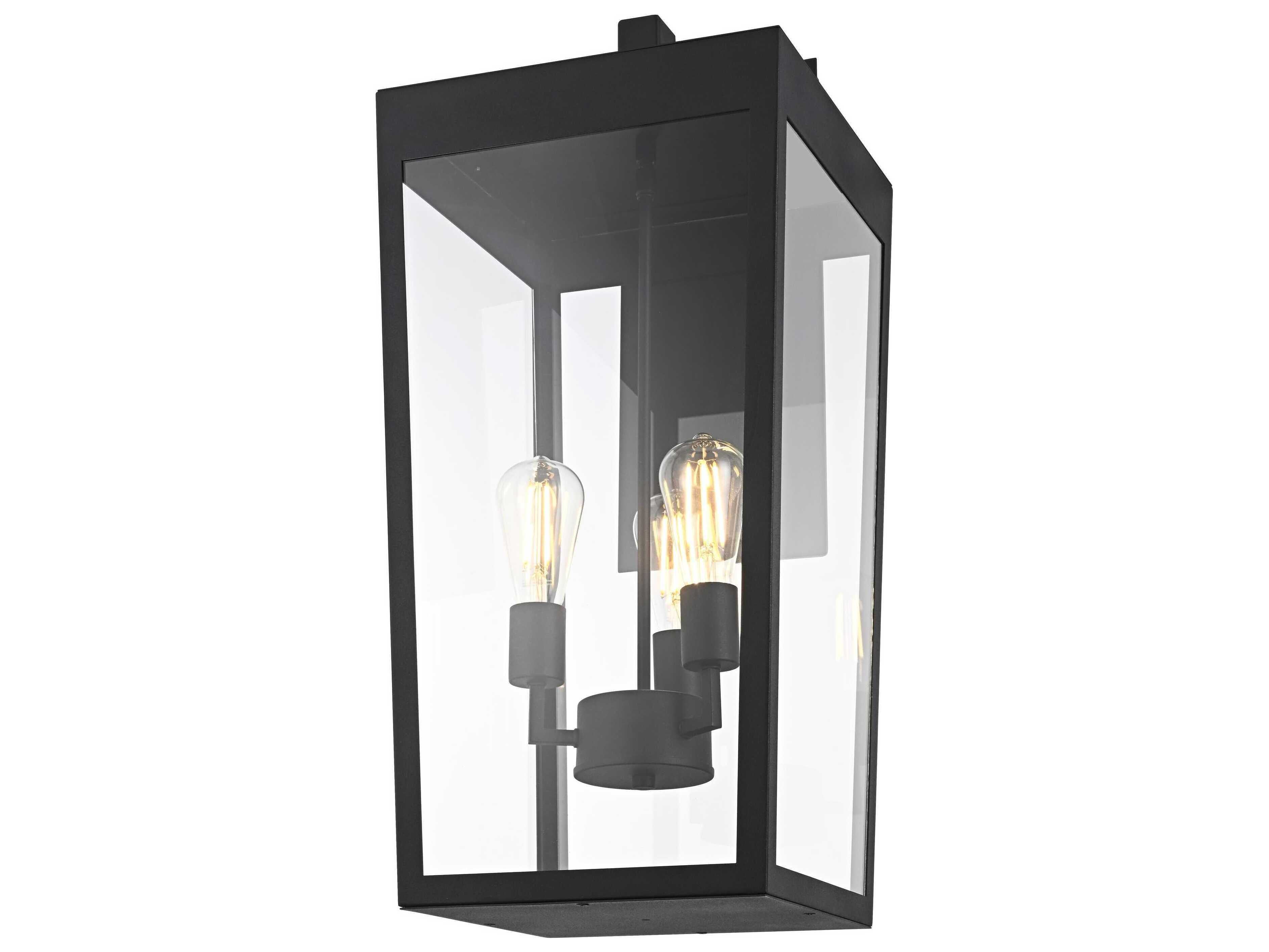 Elegant Lighting William 3-Light Outdoor Wall Light