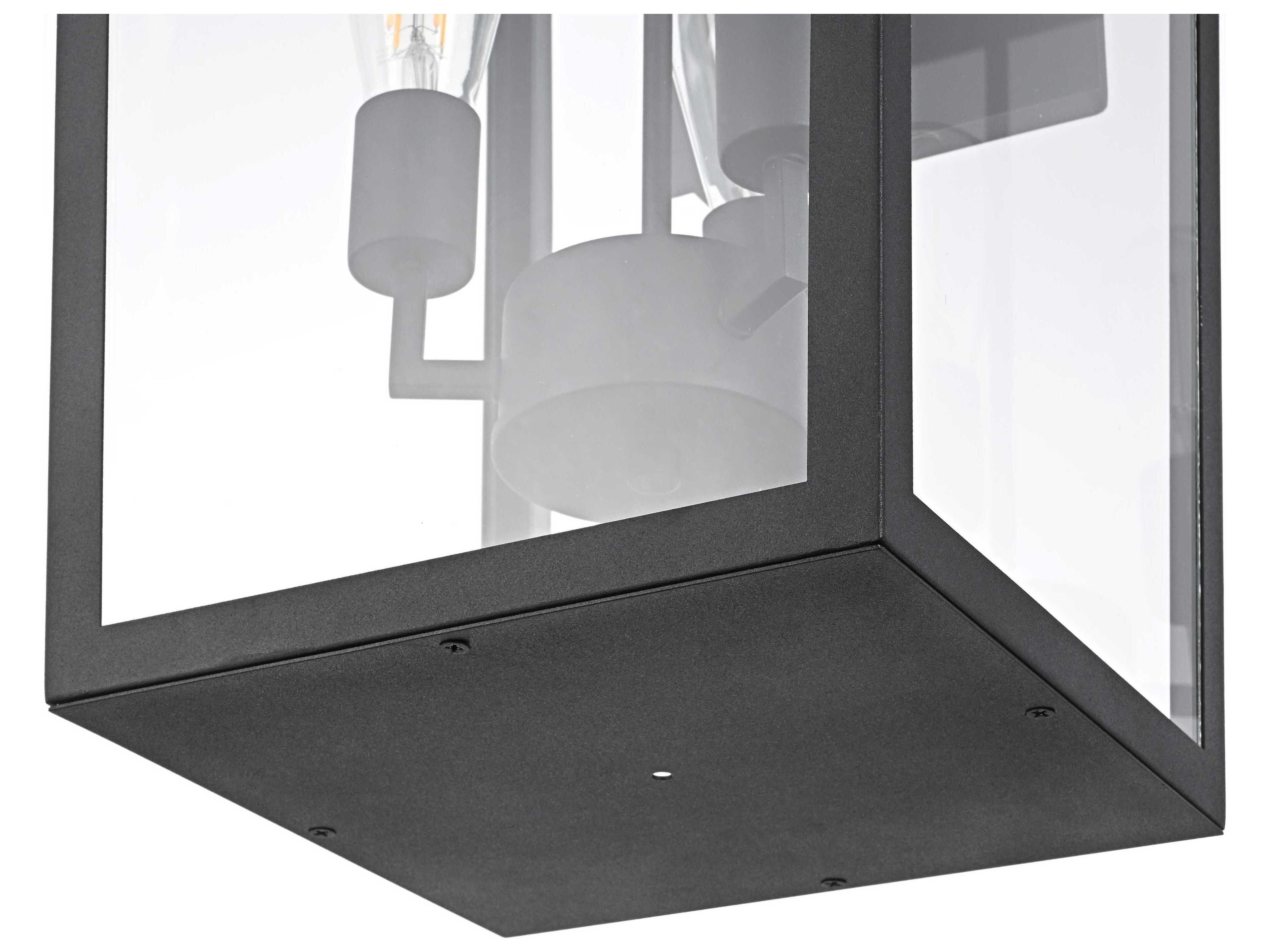 Elegant Lighting William 3-Light Outdoor Wall Light