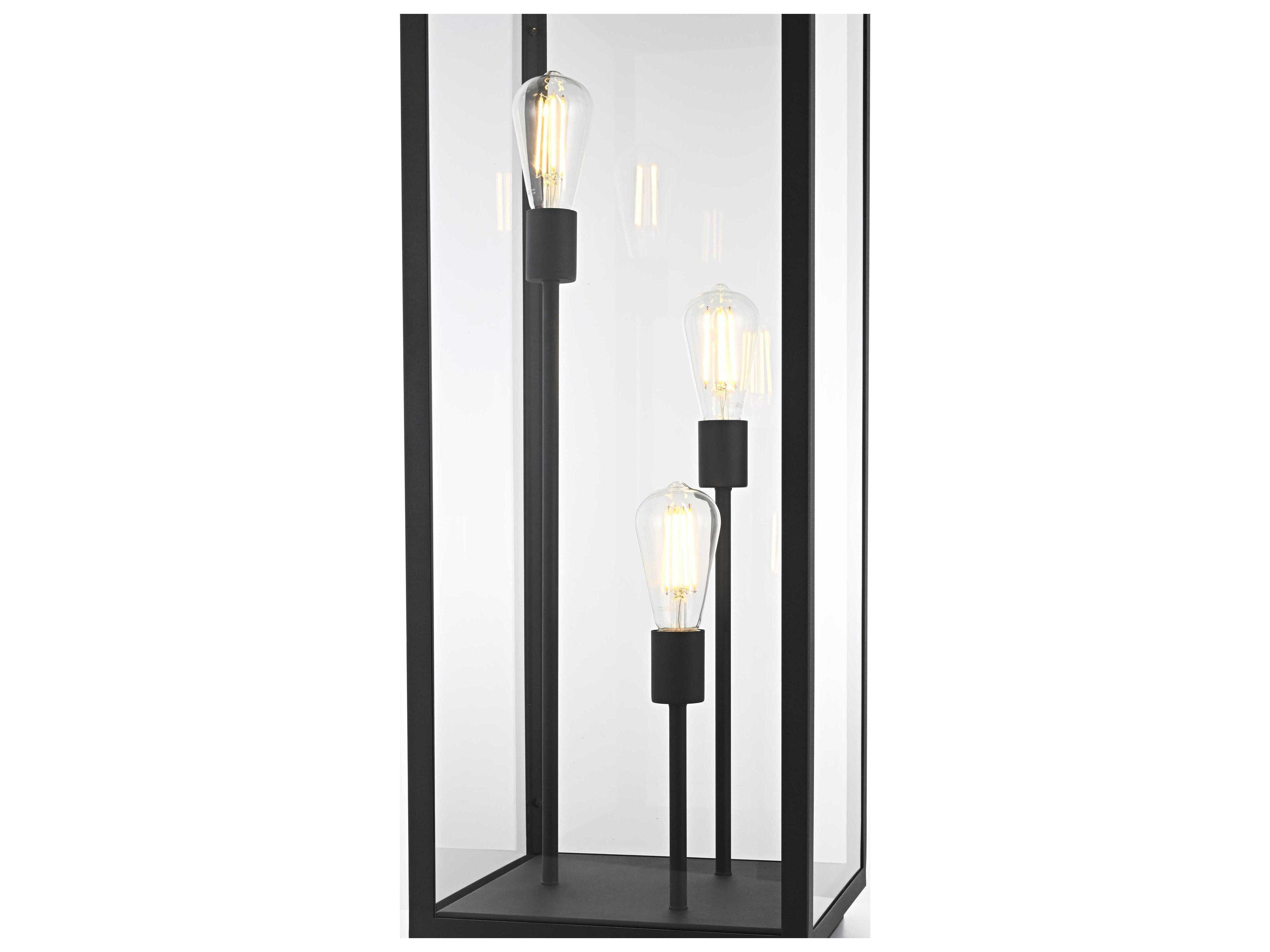 Elegant Lighting Valentin 3-Light Outdoor Lamp