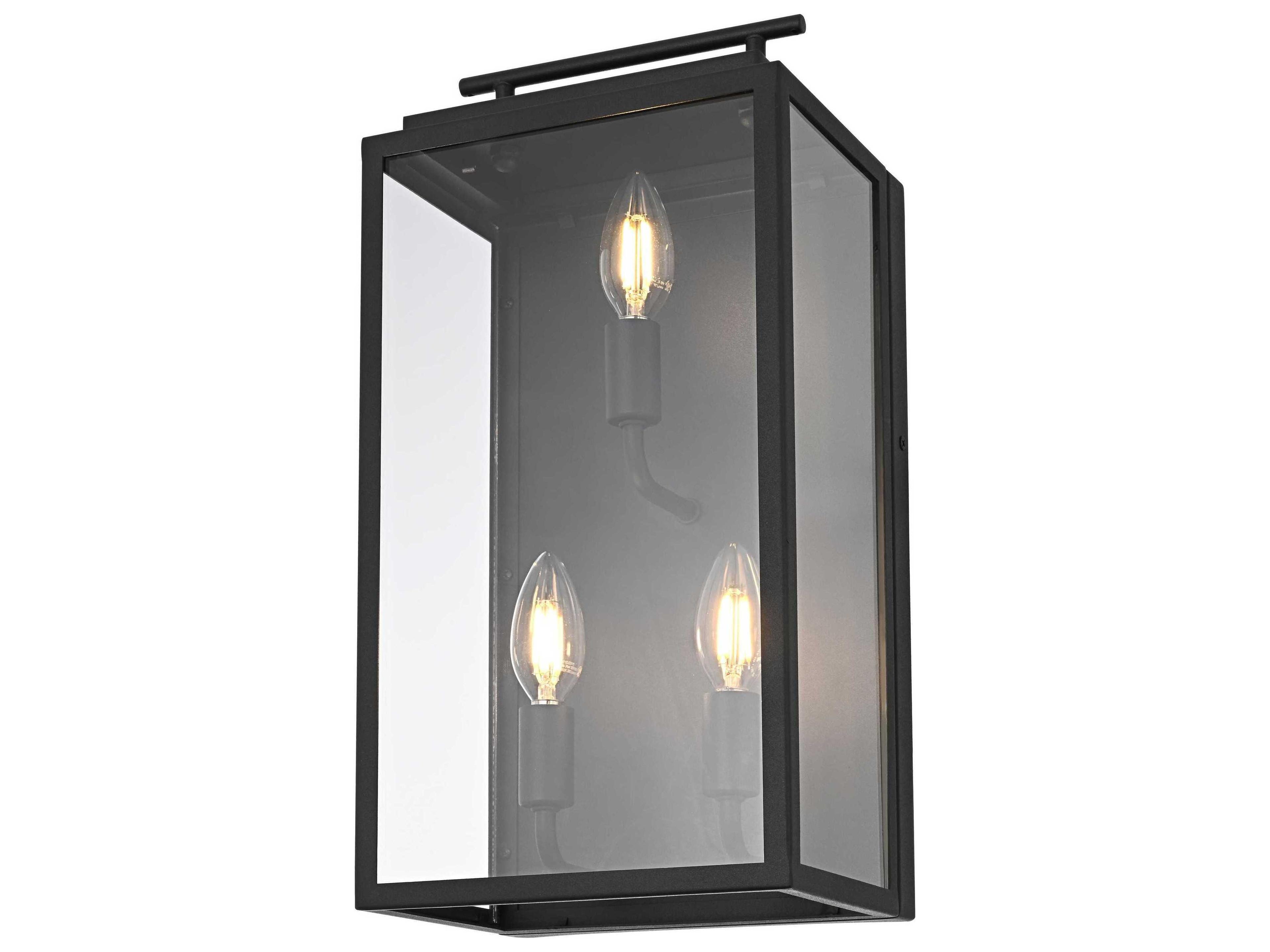 Elegant Lighting Valentin 3-Light Outdoor Wall Light