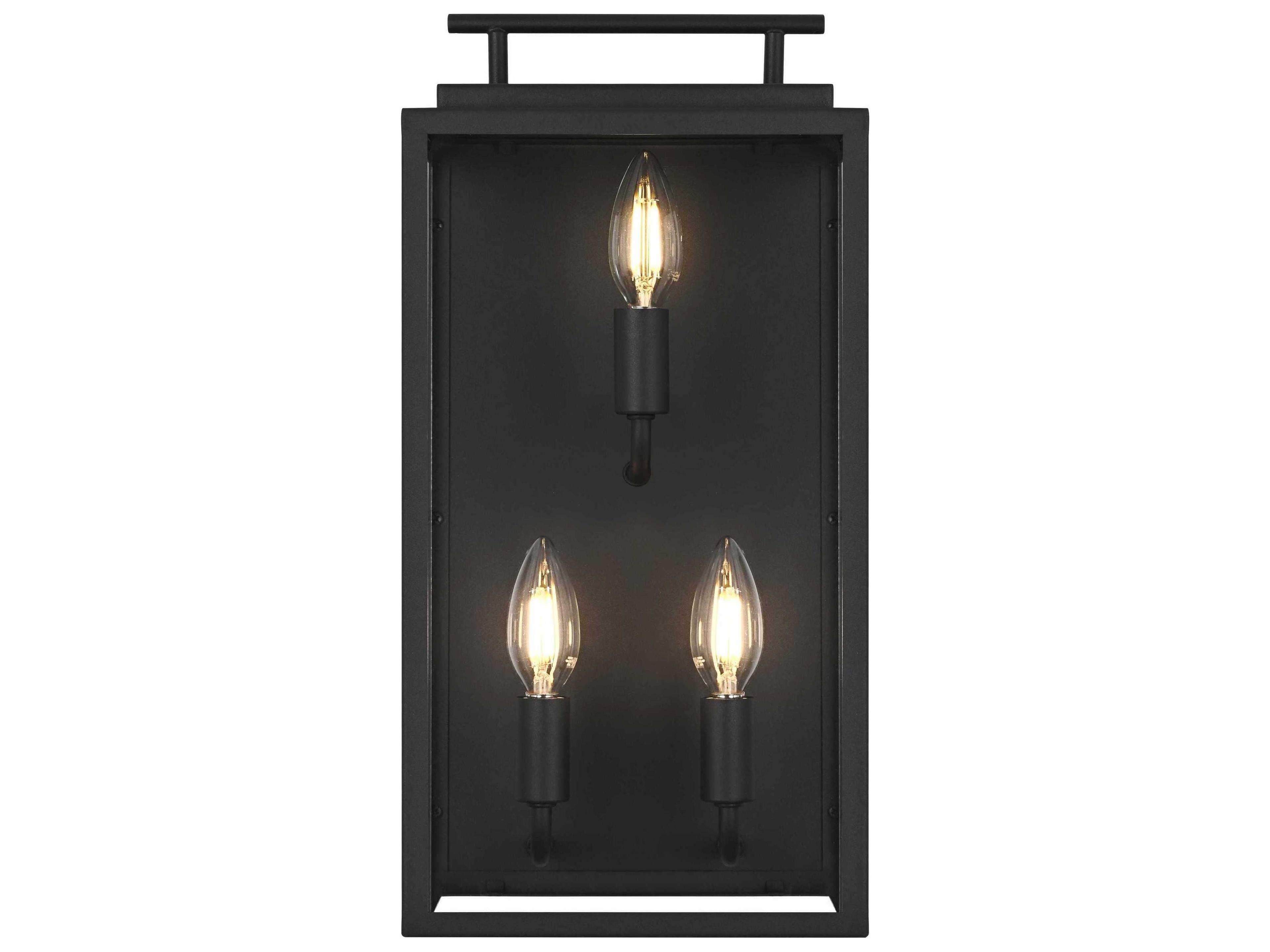 Elegant Lighting Valentin 3-Light Outdoor Wall Light