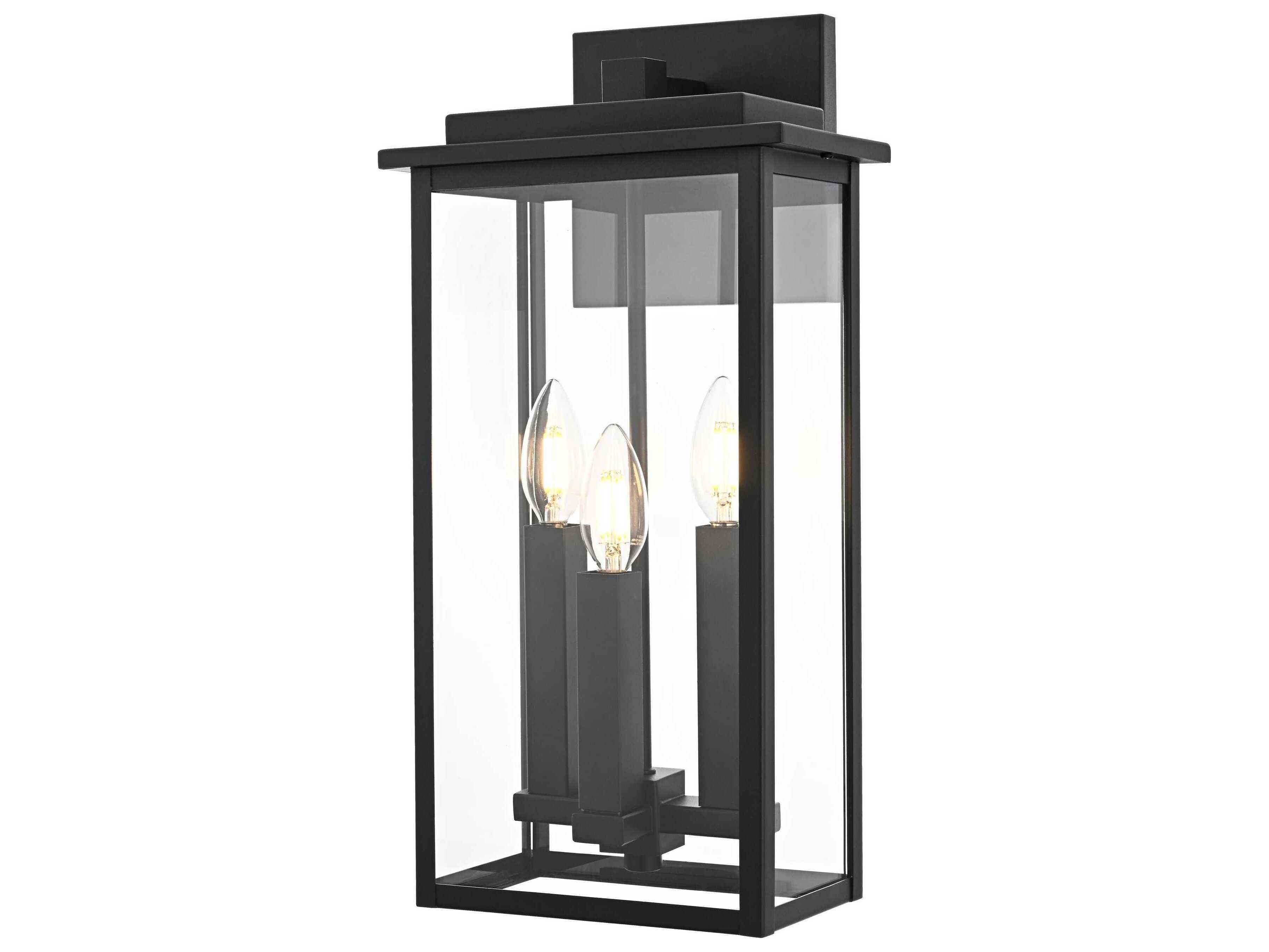 Elegant Lighting Kaysen 3-Light Outdoor Wall Light