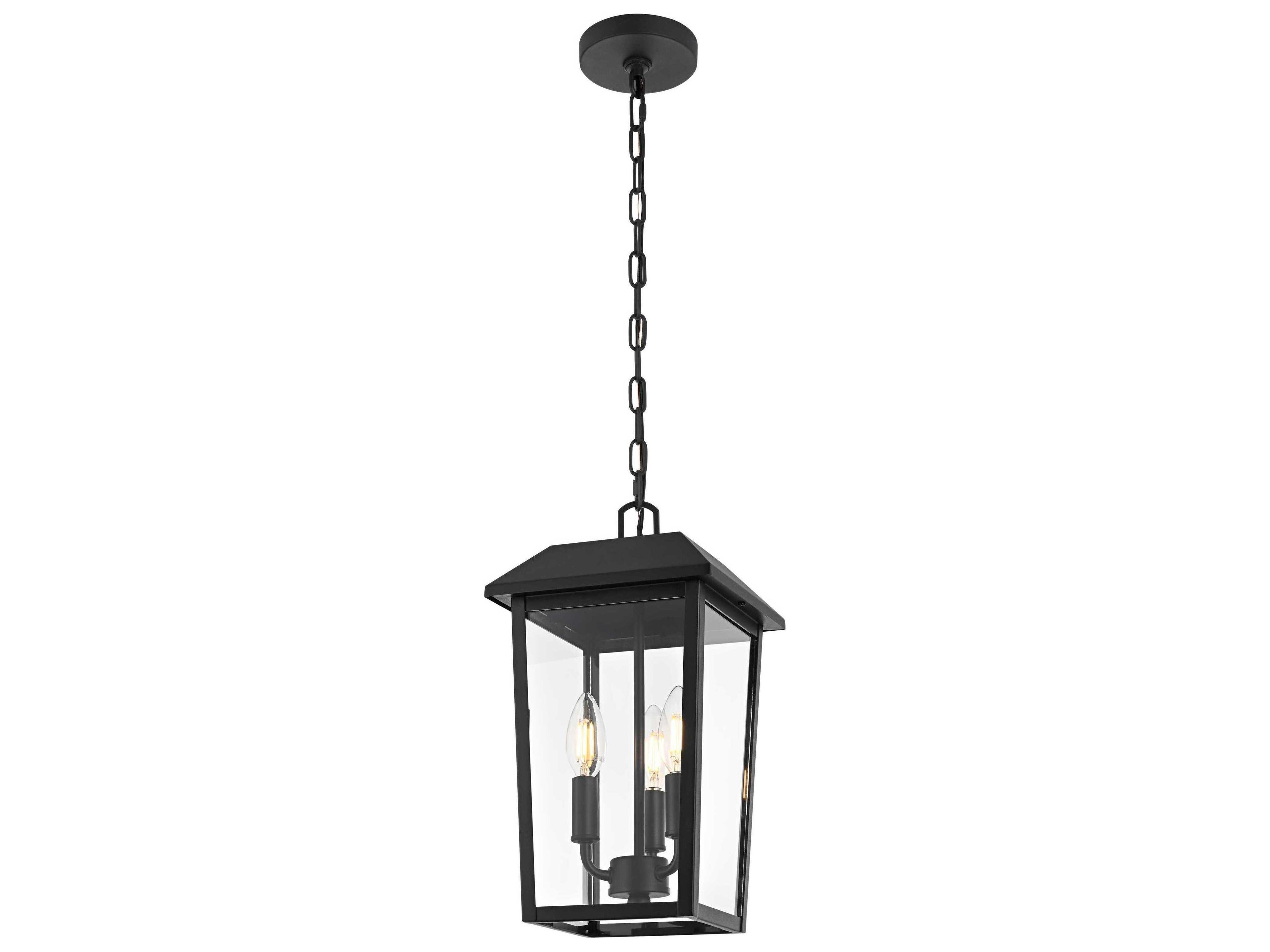 Elegant Lighting Riggs 3-Light Outdoor Hanging Light