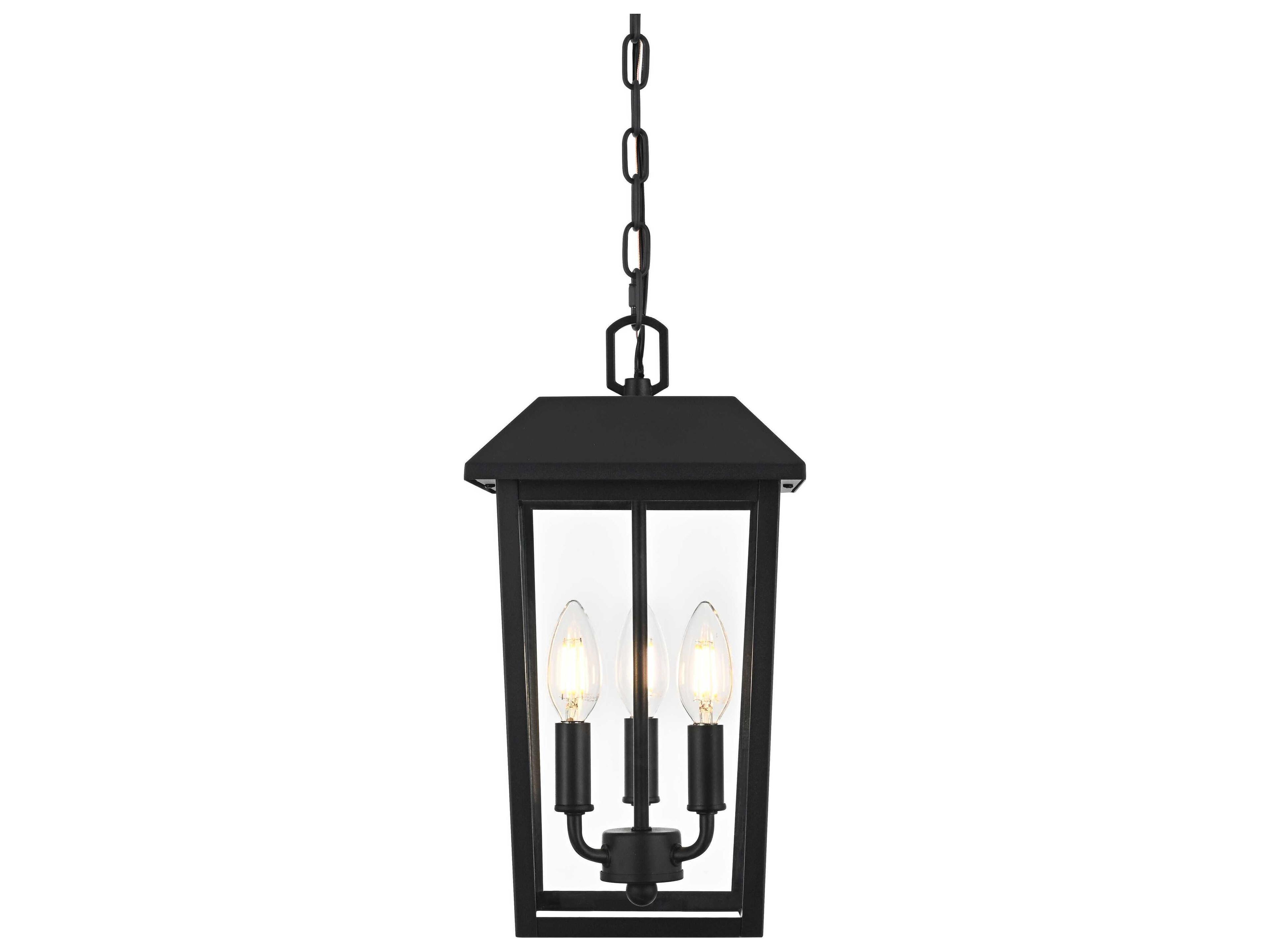 Elegant Lighting Riggs 3-Light Outdoor Hanging Light