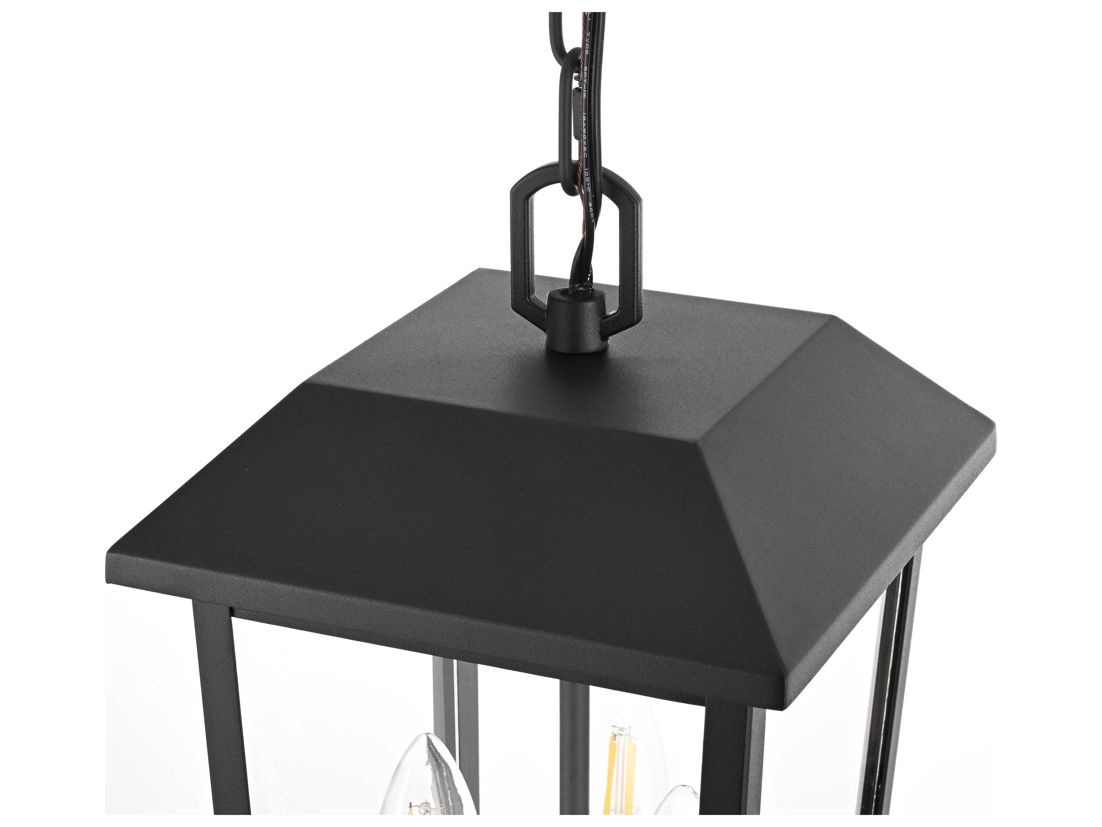 Elegant Lighting Riggs 3-Light Outdoor Hanging Light