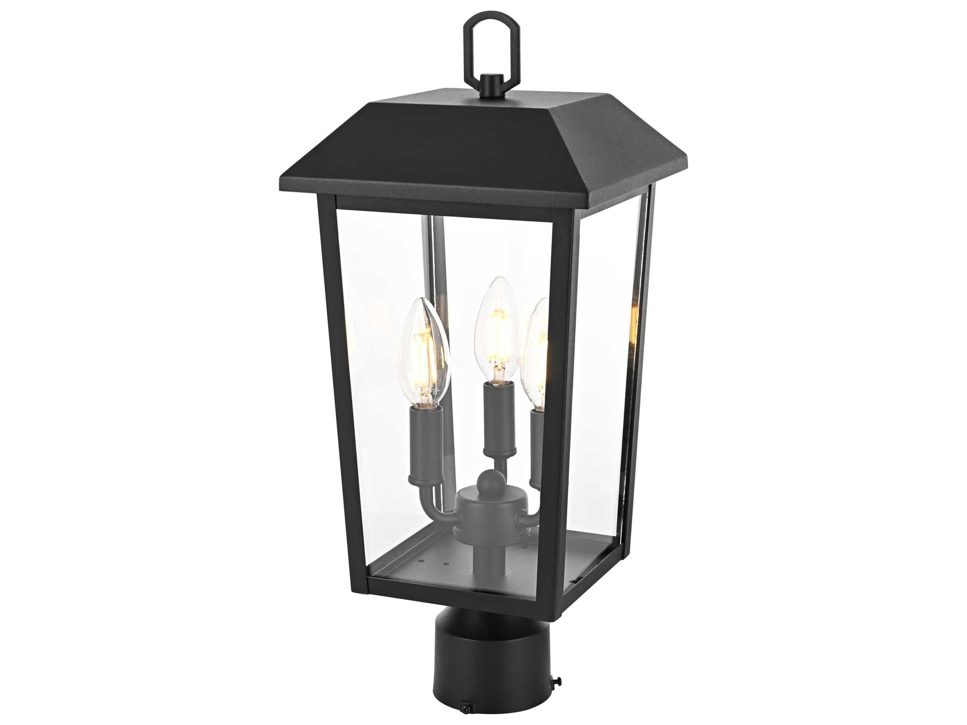 Elegant Lighting Riggs 3-Light Outdoor Post Light