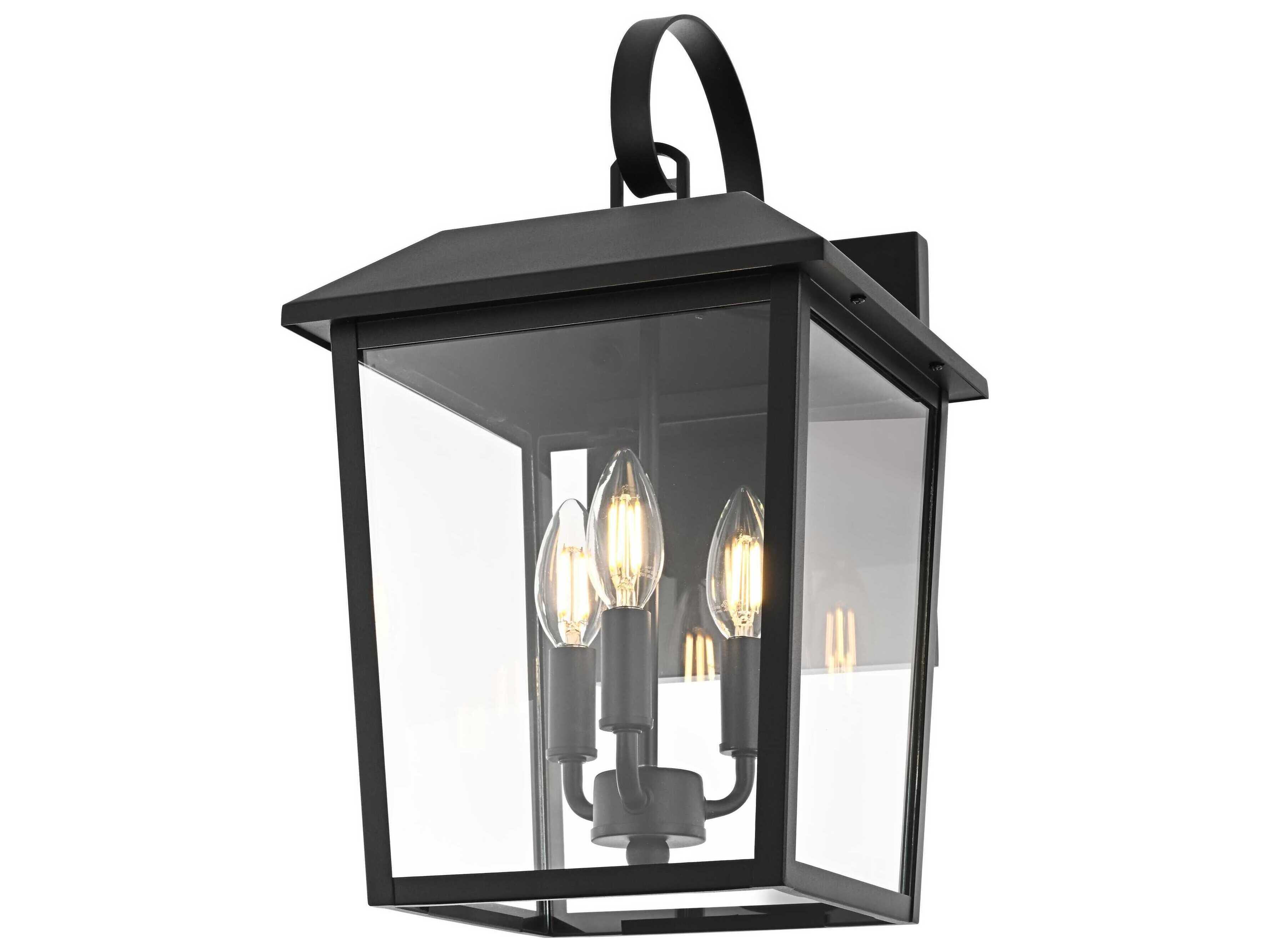 Elegant Lighting Riggs 3-Light Outdoor Wall Light