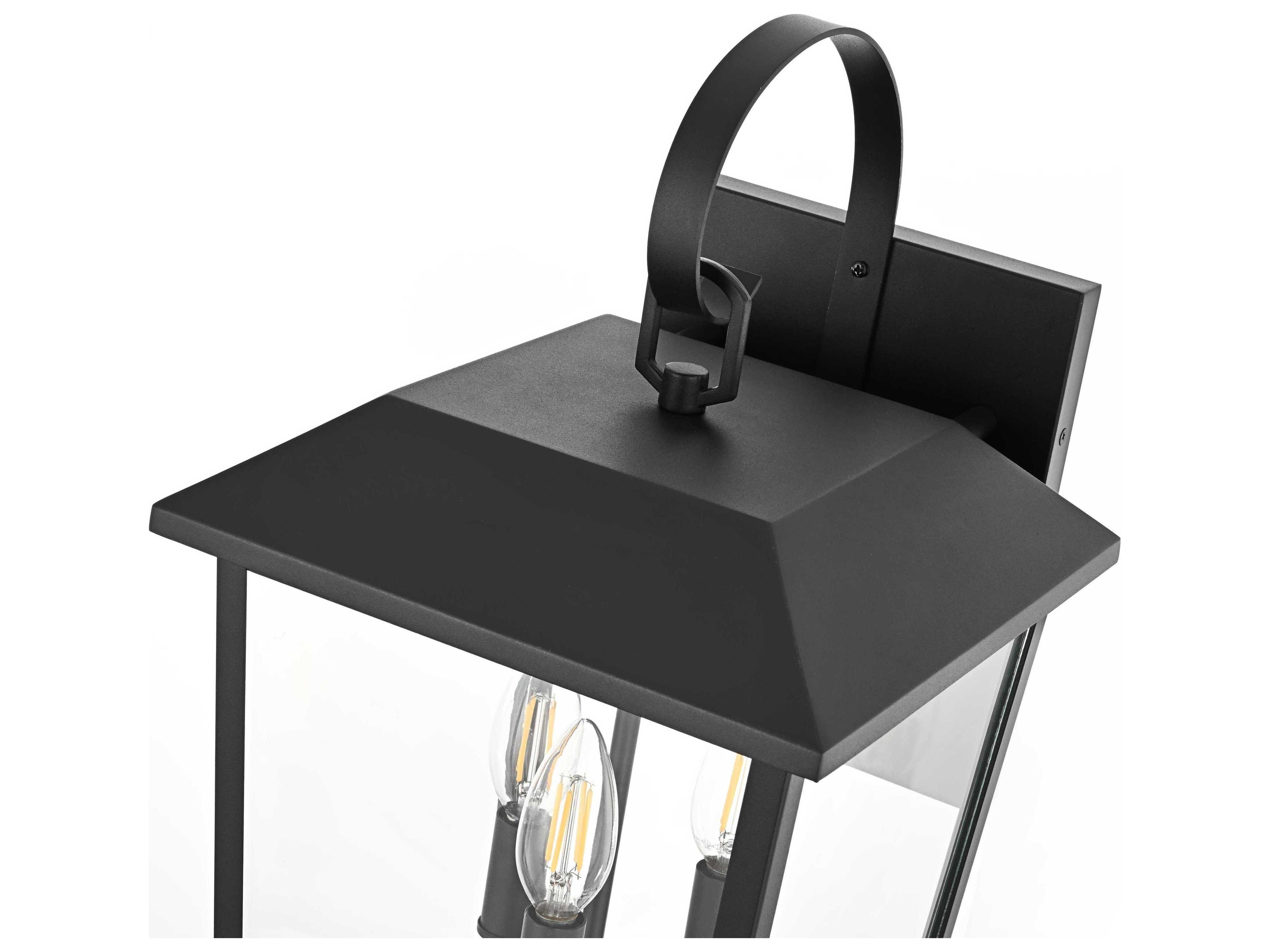 Elegant Lighting Riggs 3-Light Outdoor Wall Light