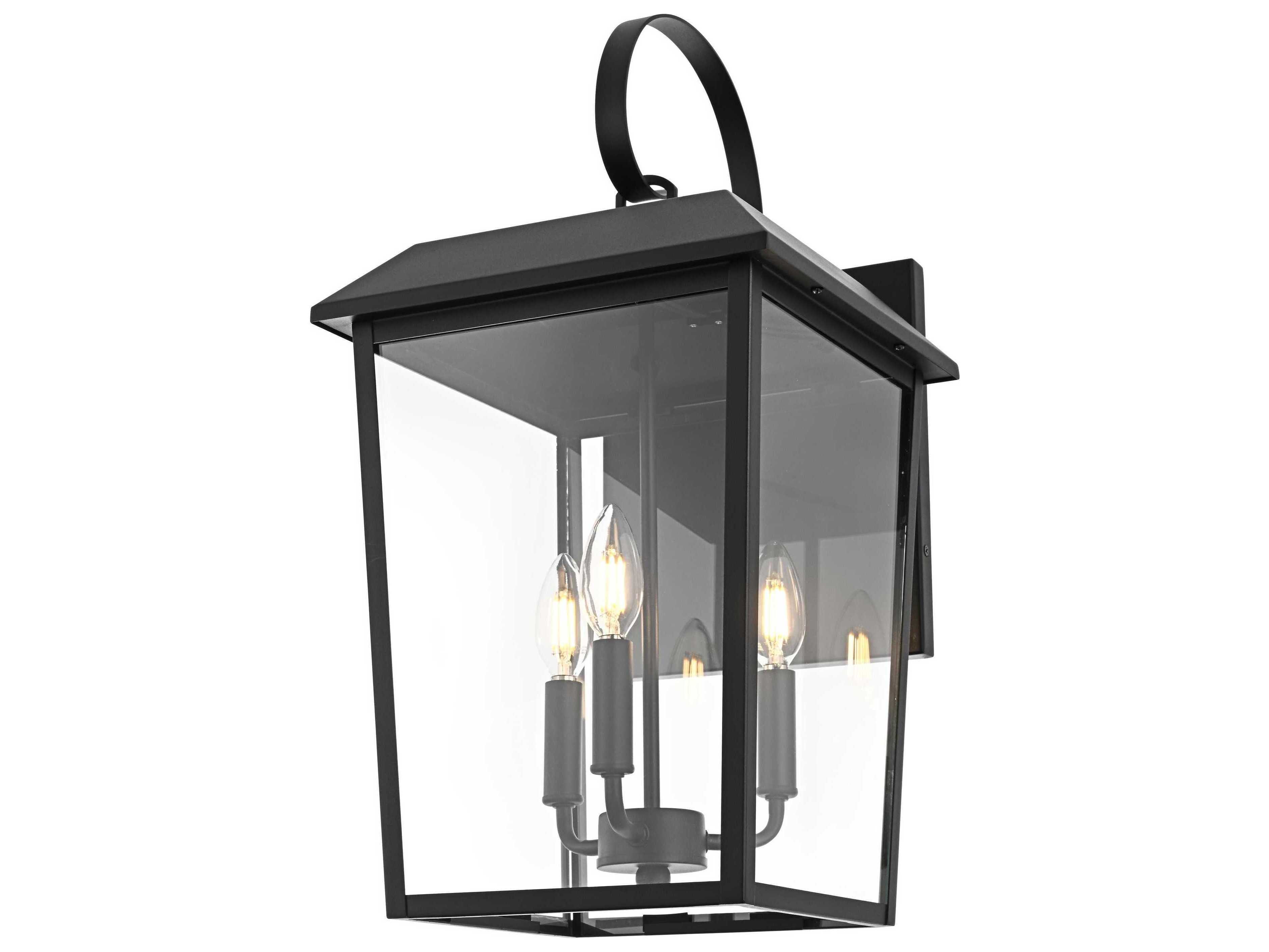 Elegant Lighting Riggs 3-Light Outdoor Wall Light