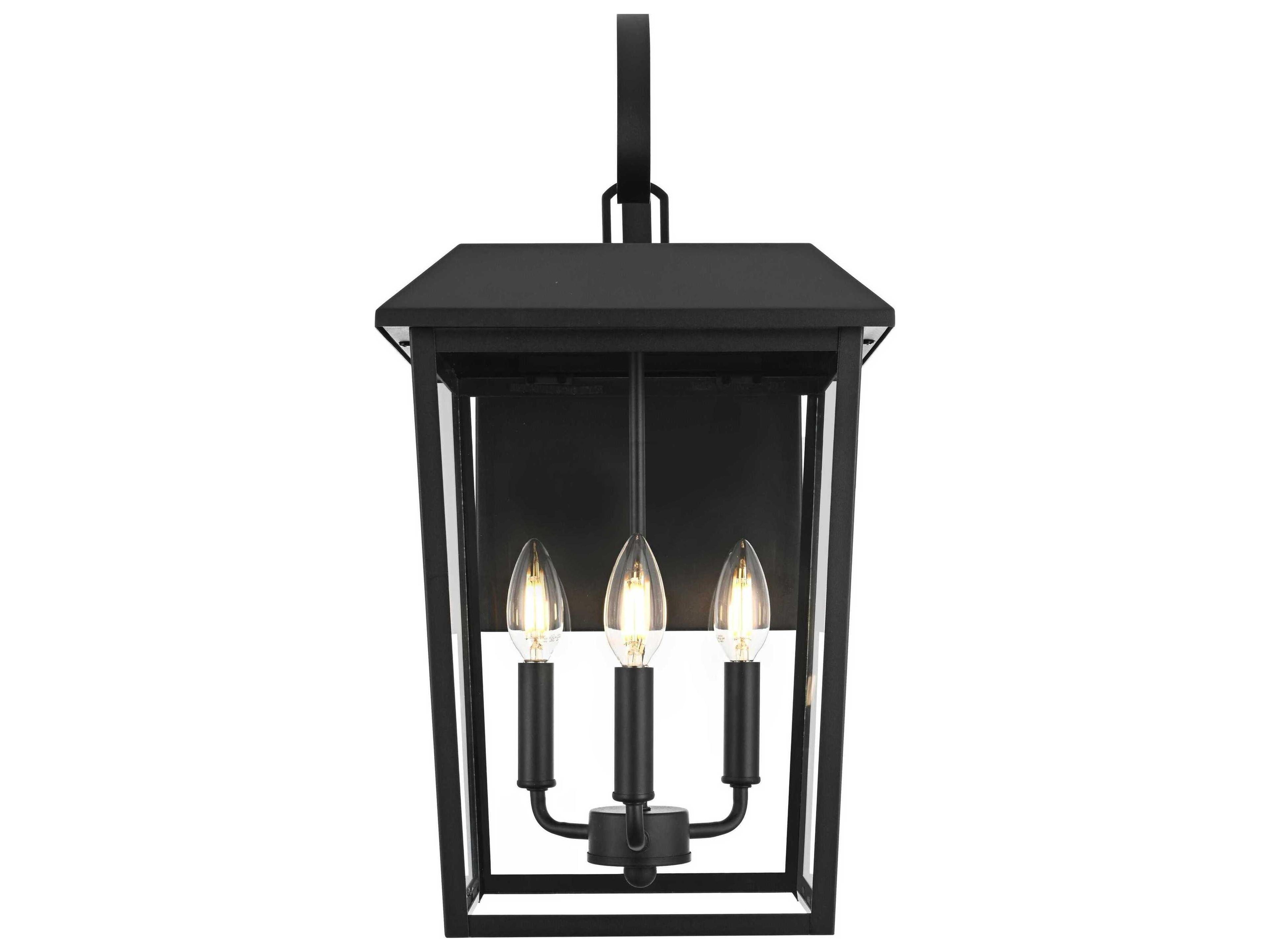 Elegant Lighting Riggs 3-Light Outdoor Wall Light