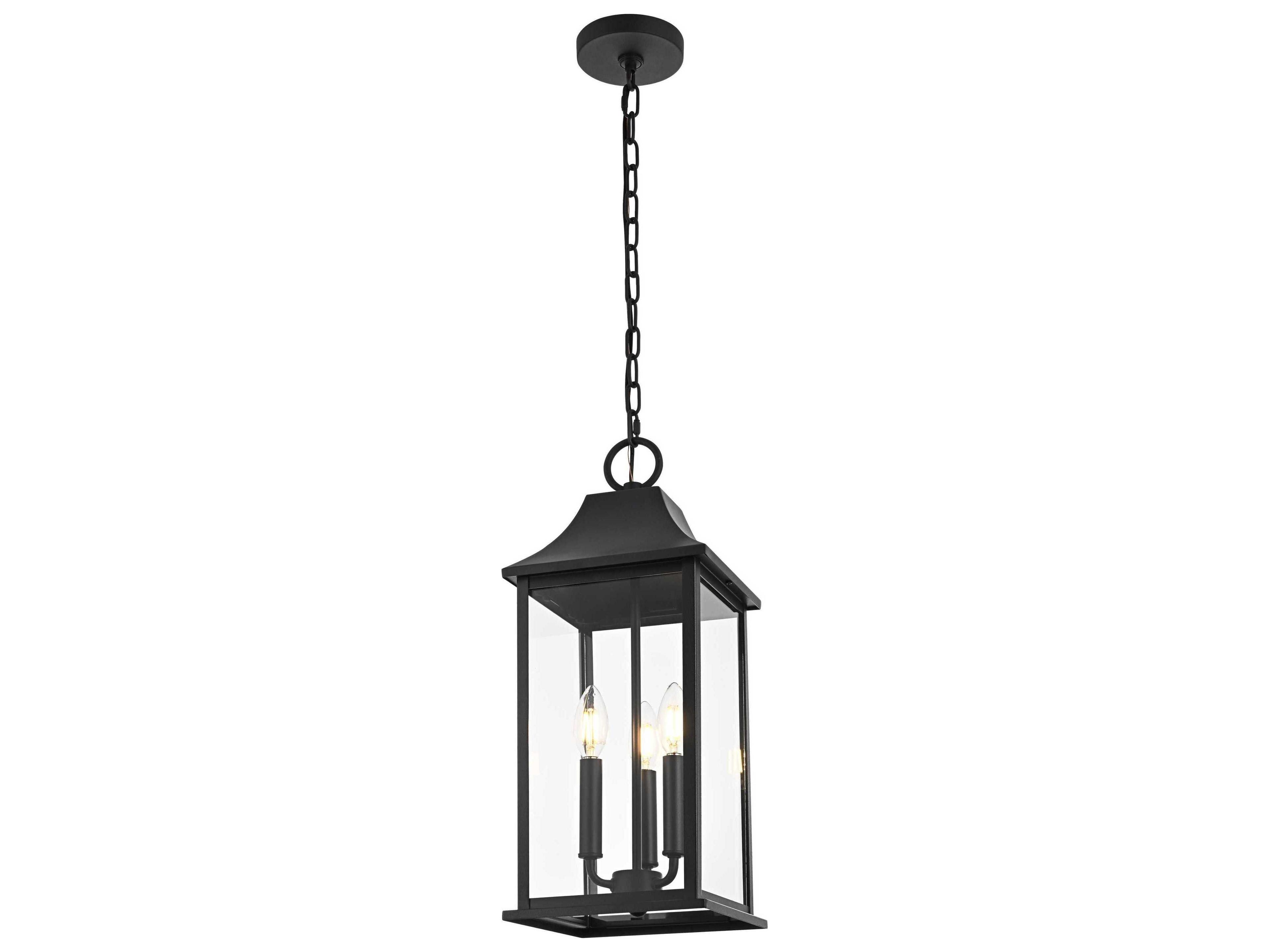Elegant Lighting Shepard 3-Light Outdoor Hanging Light