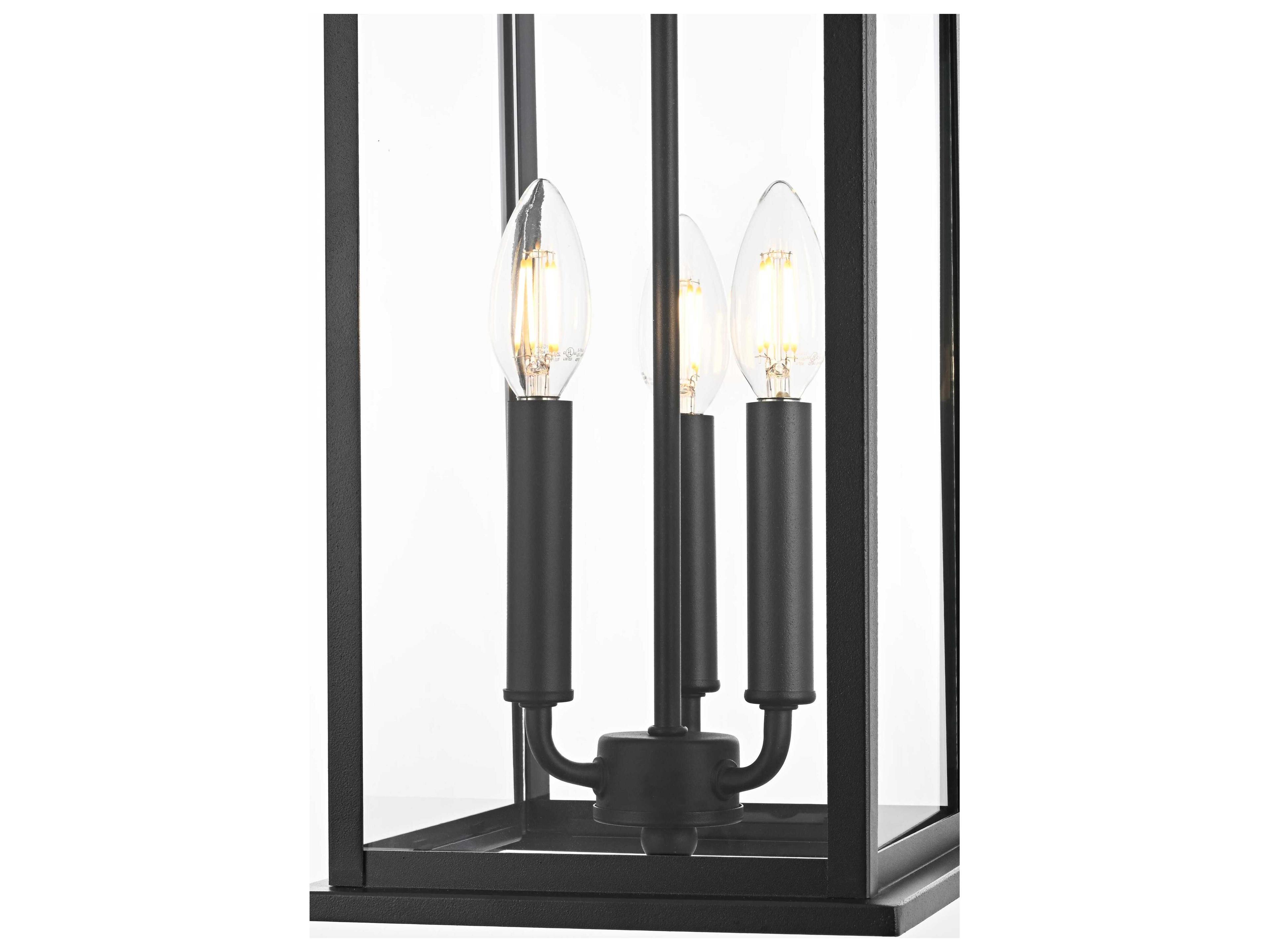 Elegant Lighting Shepard 3-Light Outdoor Hanging Light