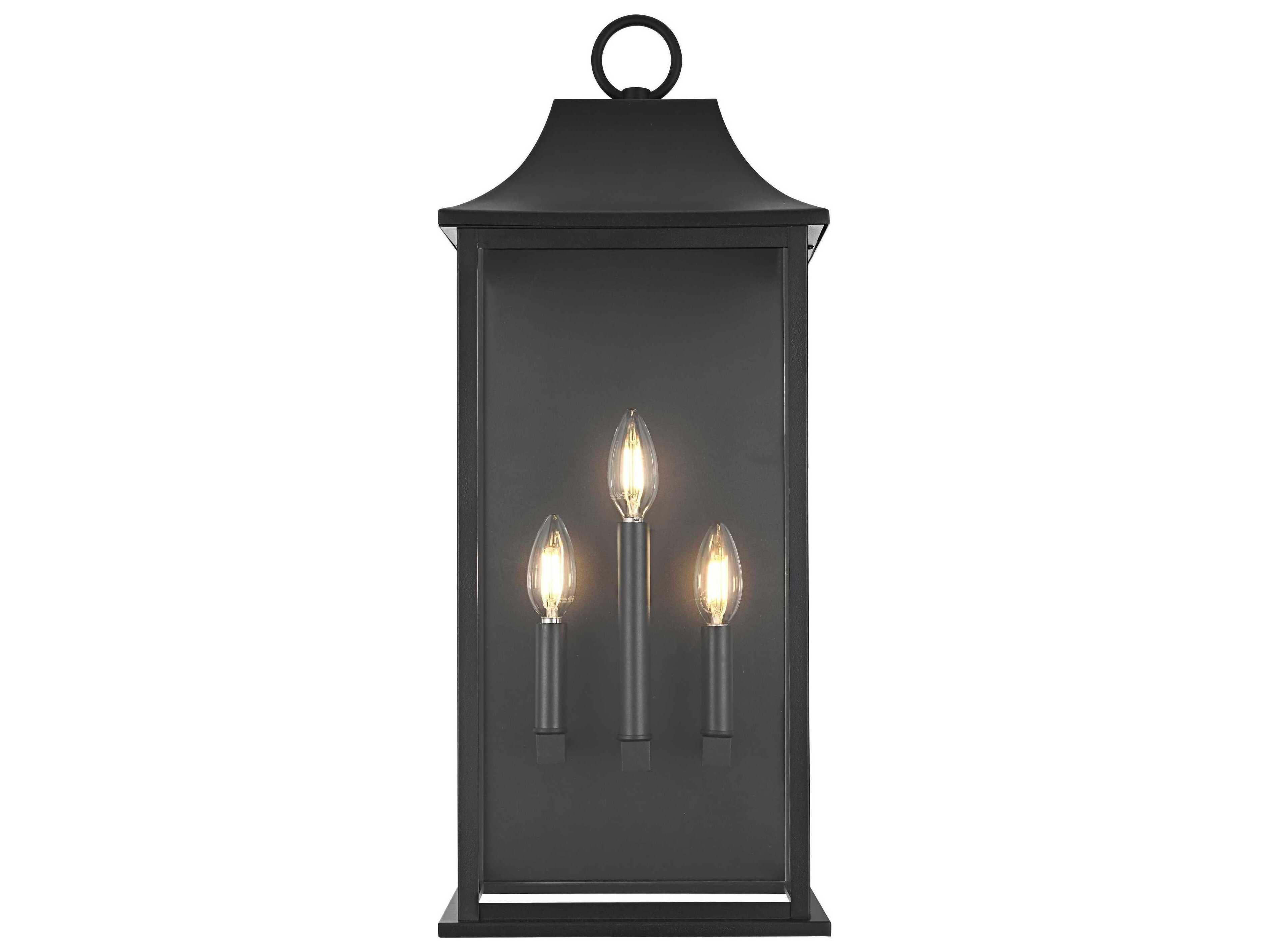 Elegant Lighting Shepard 3-Light Outdoor Wall Light