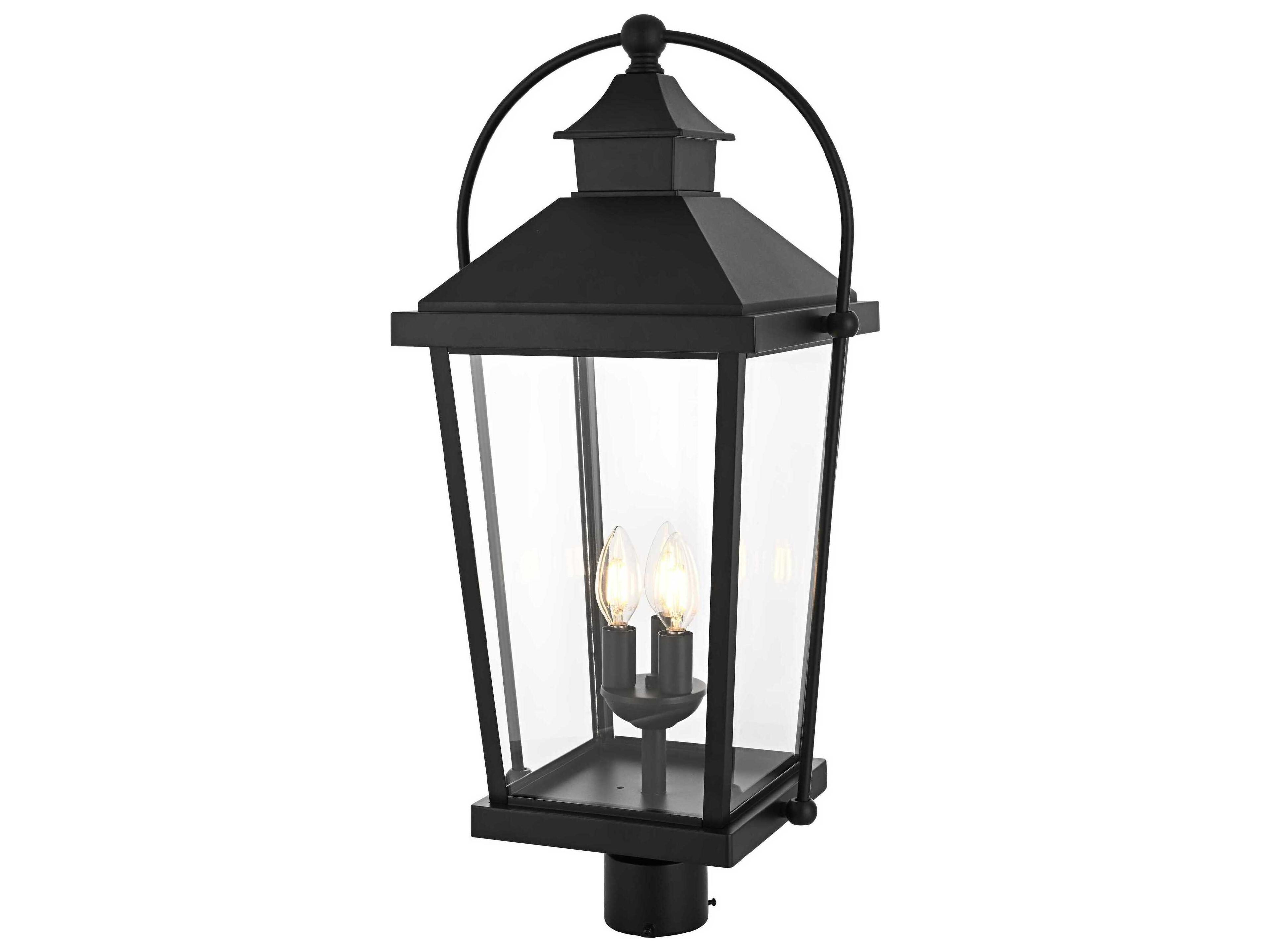 Elegant Lighting Luz 3-Light Outdoor Post Light