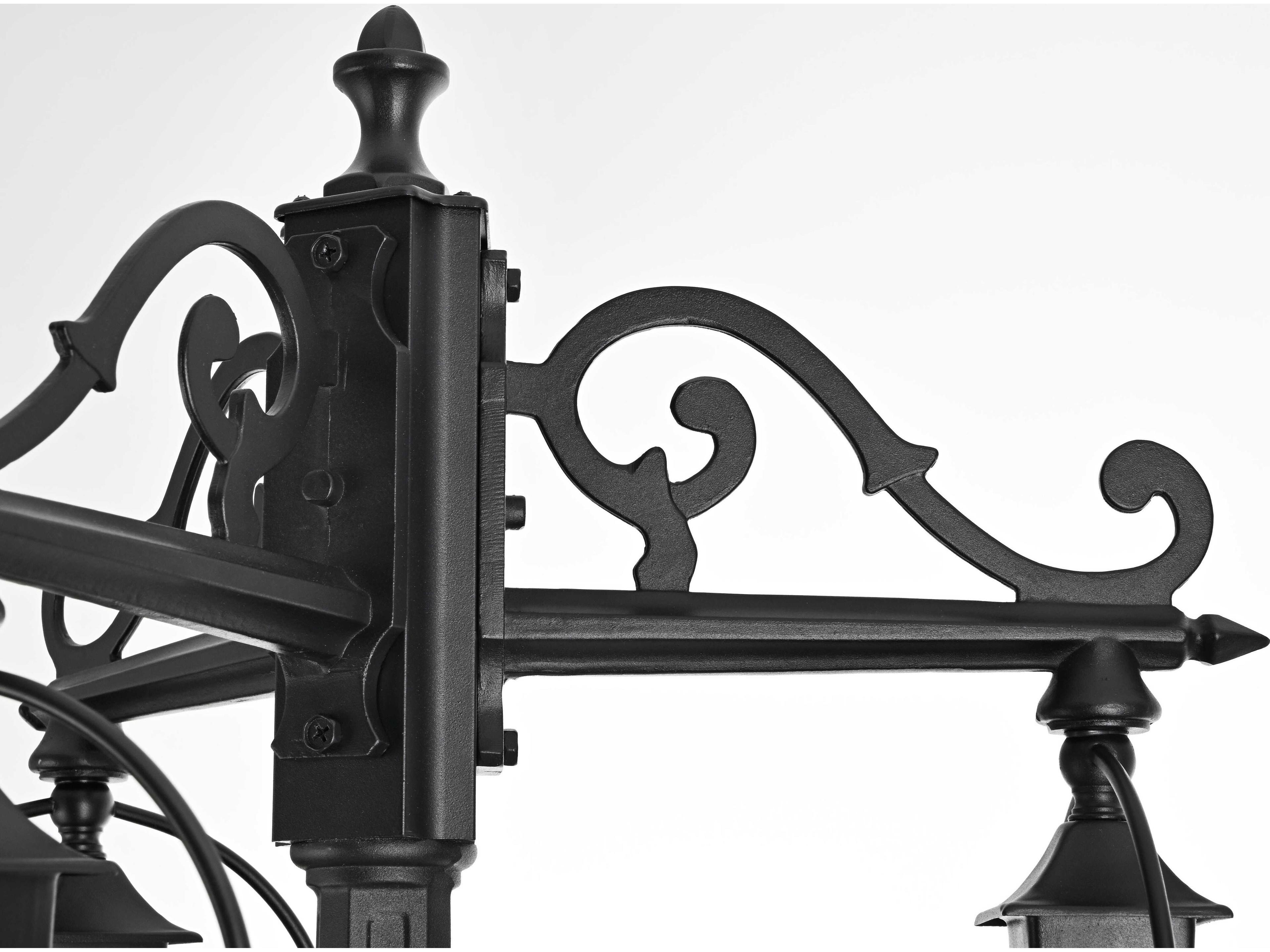 Elegant Lighting Luz 3-Light Outdoor Post Light