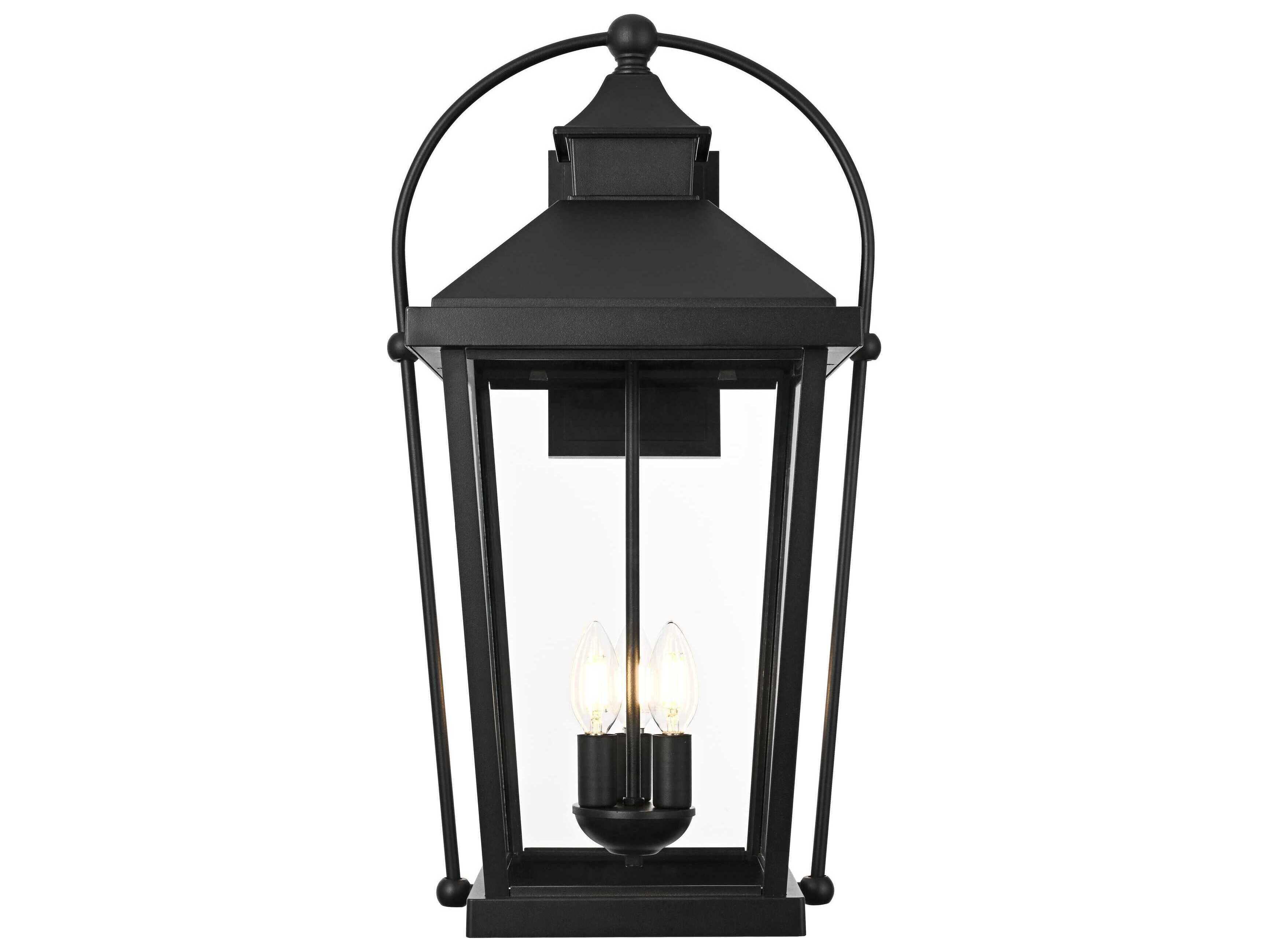 Elegant Lighting Luz 3-Light Outdoor Wall Light