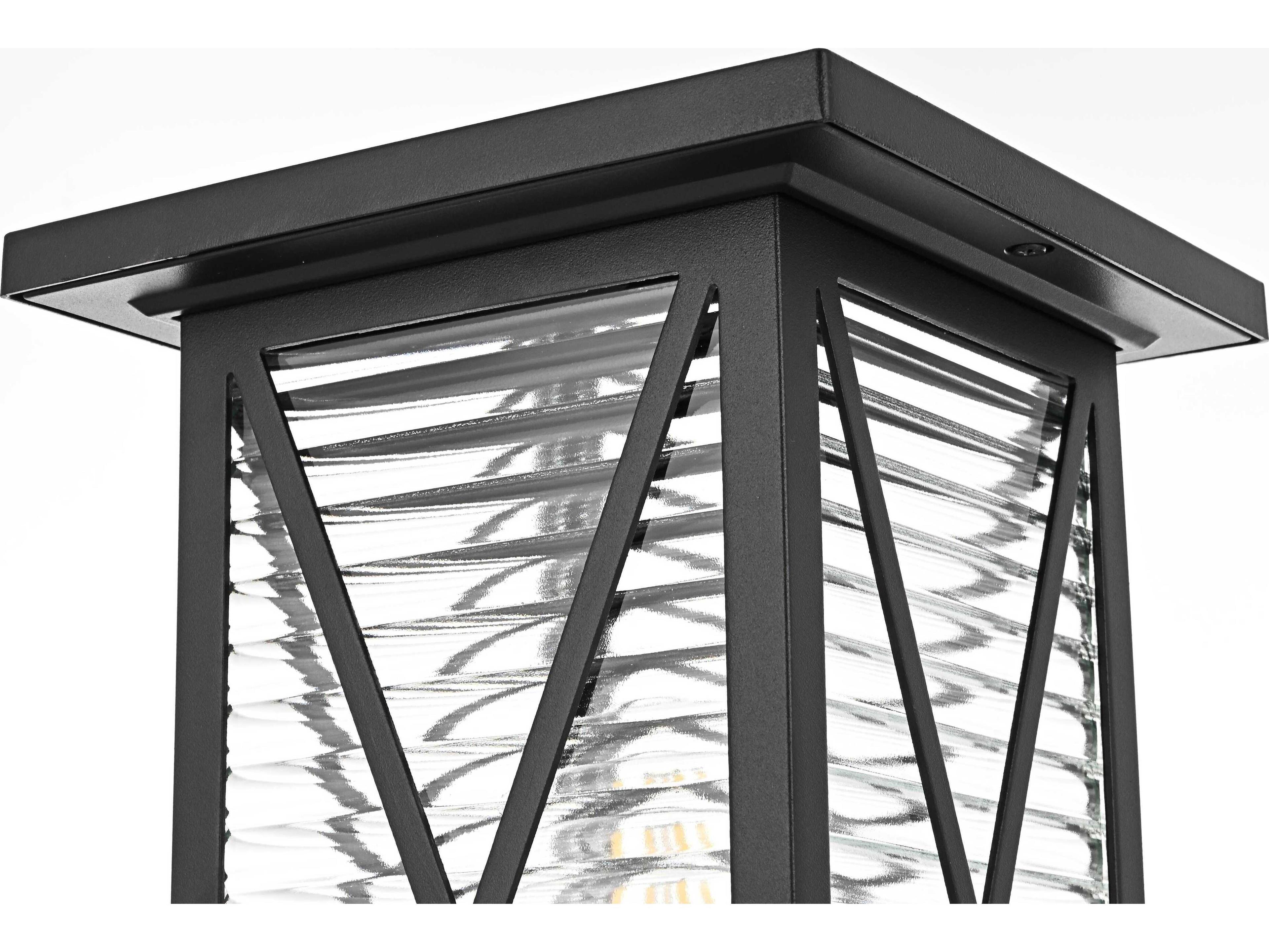 Elegant Lighting Jada 1-Light Outdoor Post Light