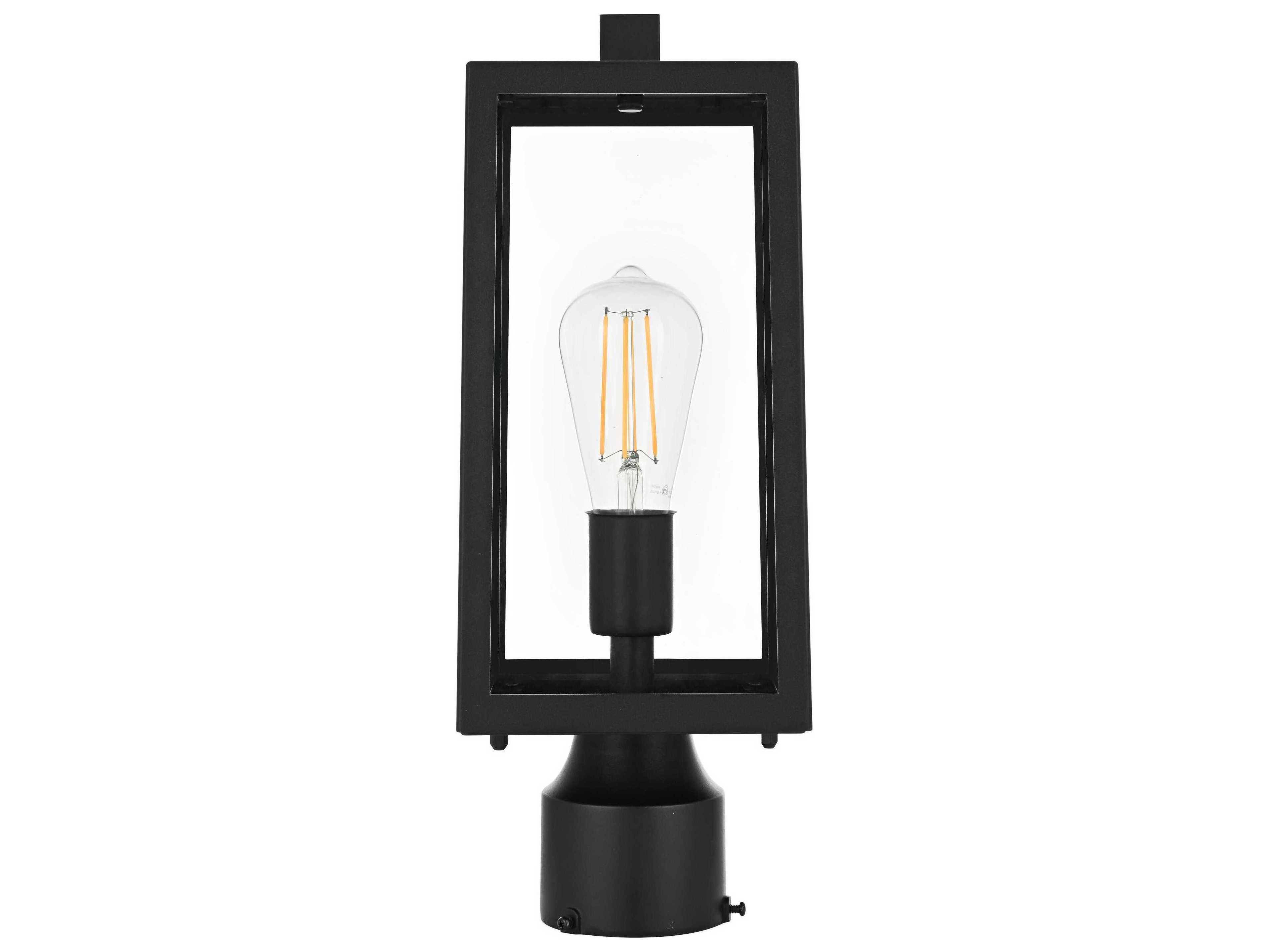 Elegant Lighting Veda 1-Light Outdoor Post Light