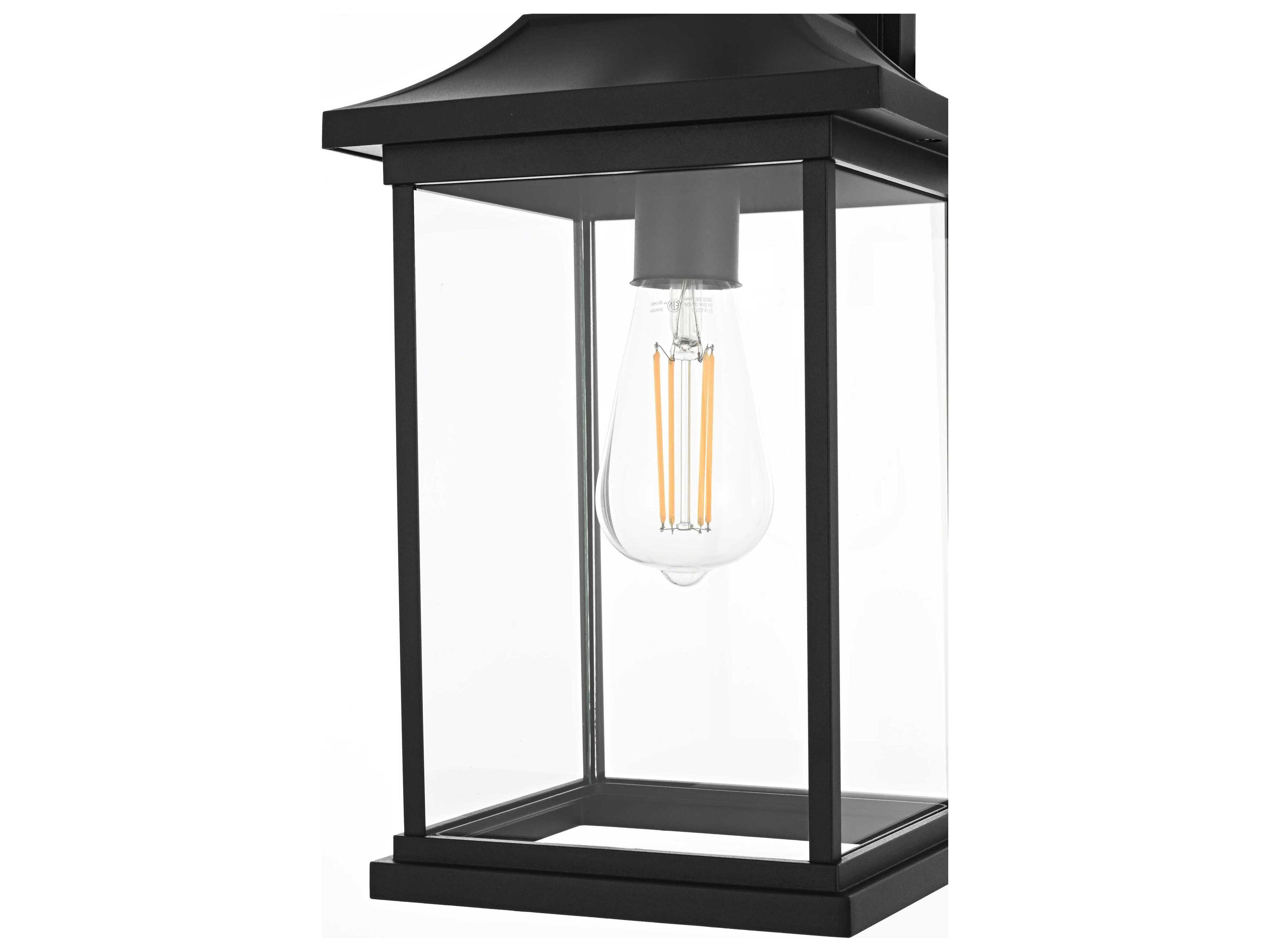 Elegant Lighting Saul 1-Light Outdoor Wall Light