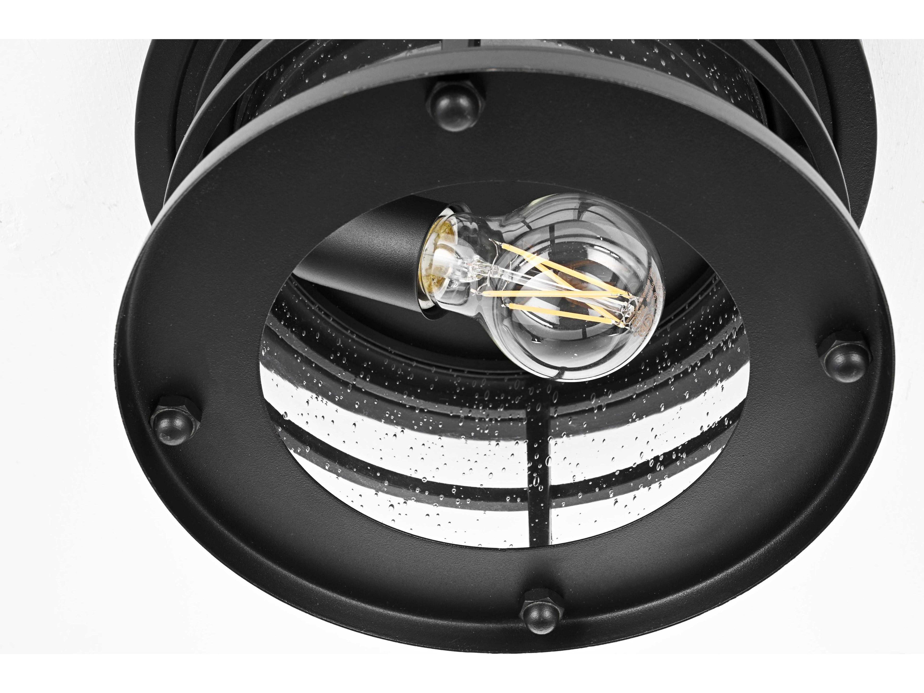 Elegant Lighting Carla 1-Light Outdoor Ceiling Light