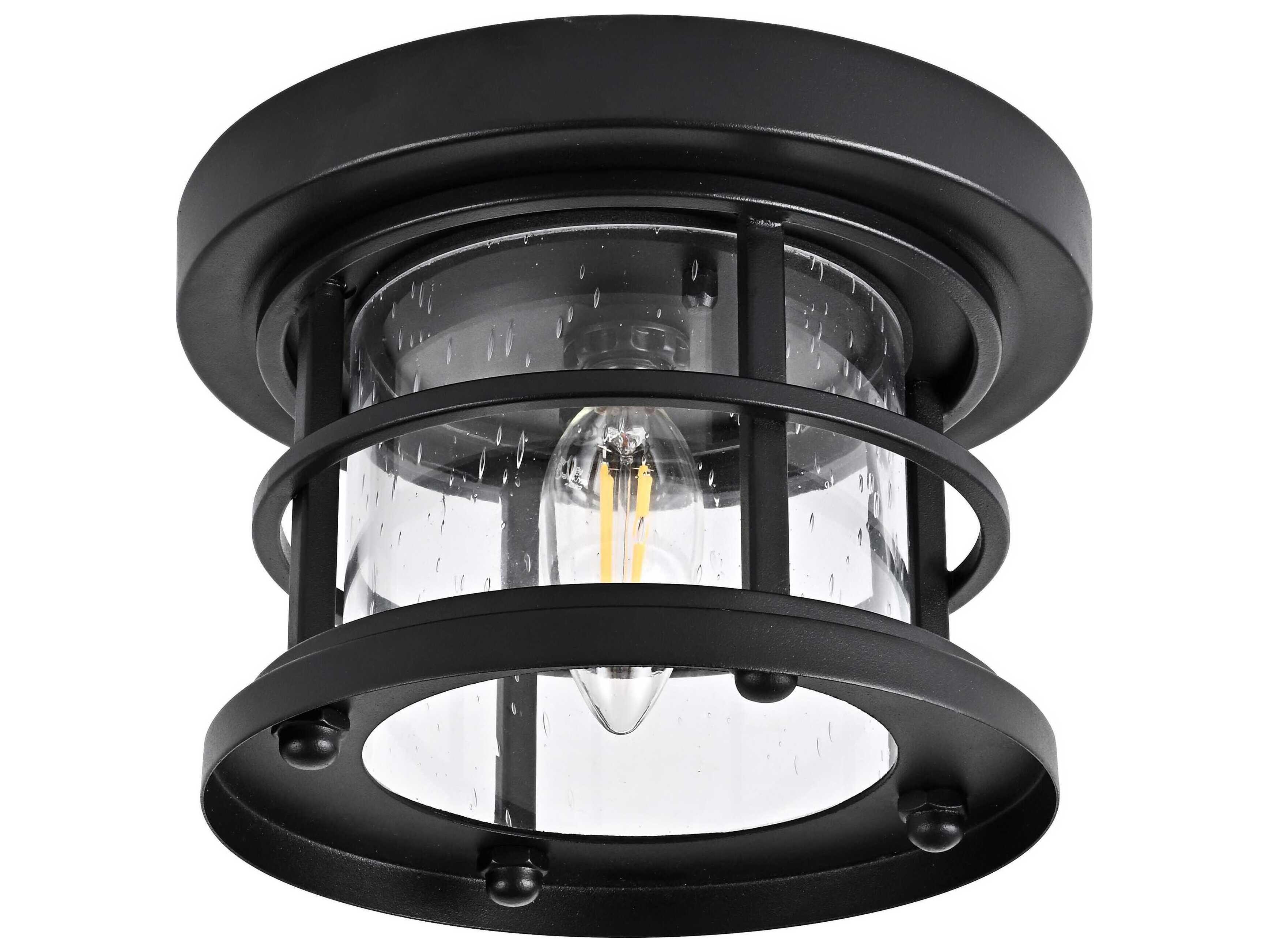 Elegant Lighting Carla 1-Light Outdoor Ceiling Light