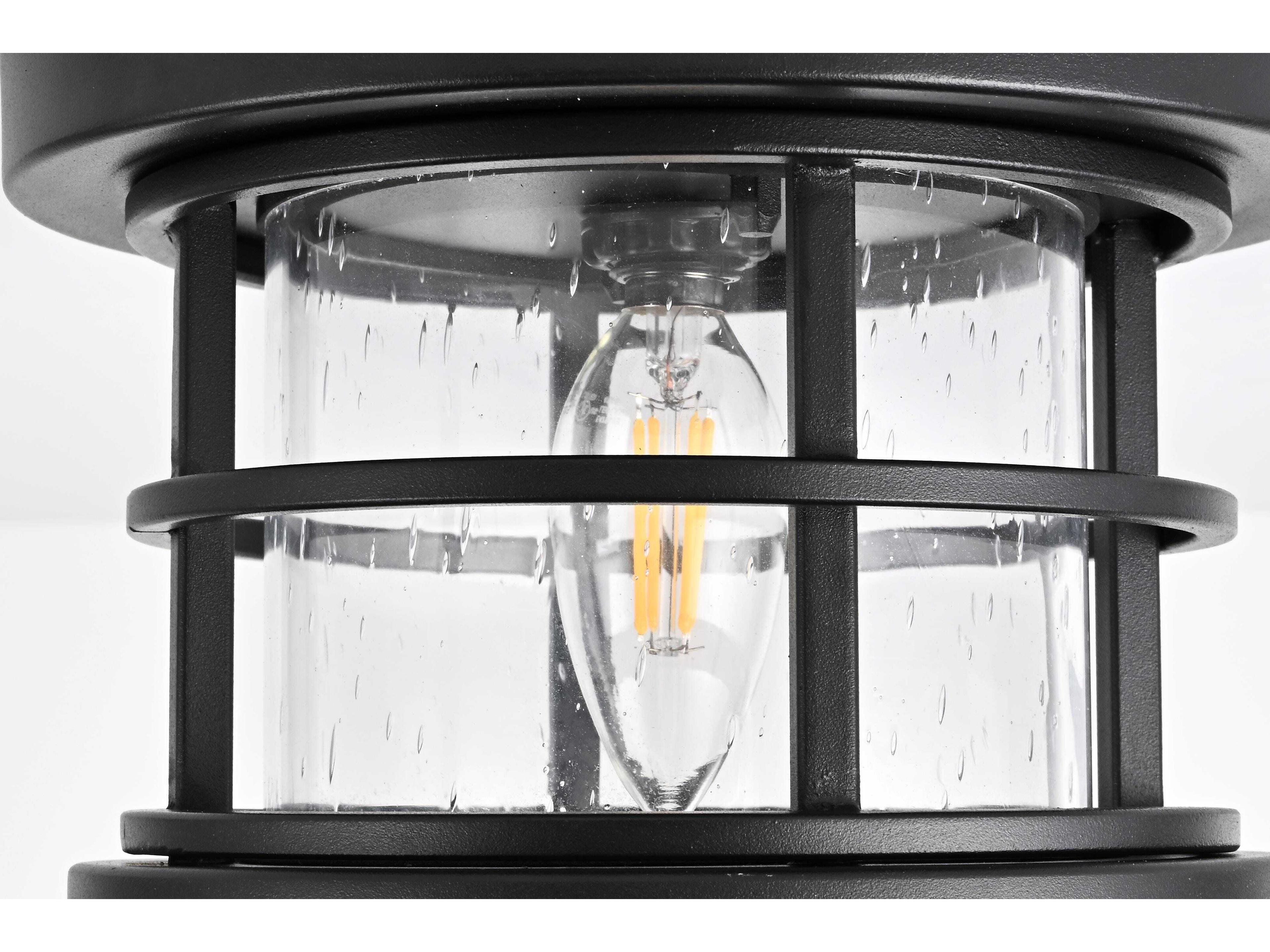 Elegant Lighting Carla 1-Light Outdoor Ceiling Light