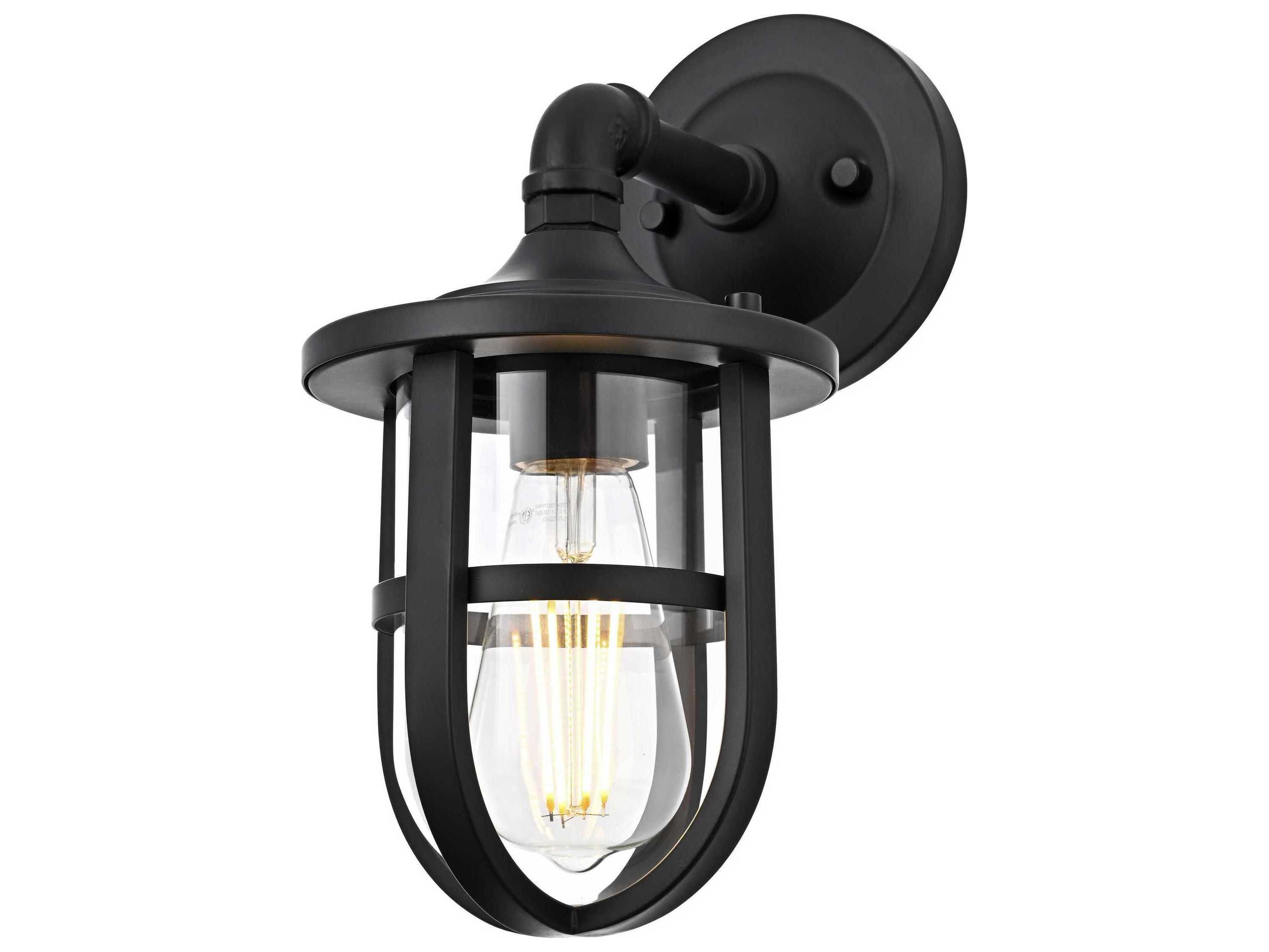 Elegant Lighting Hugo 1-Light Outdoor Wall Light