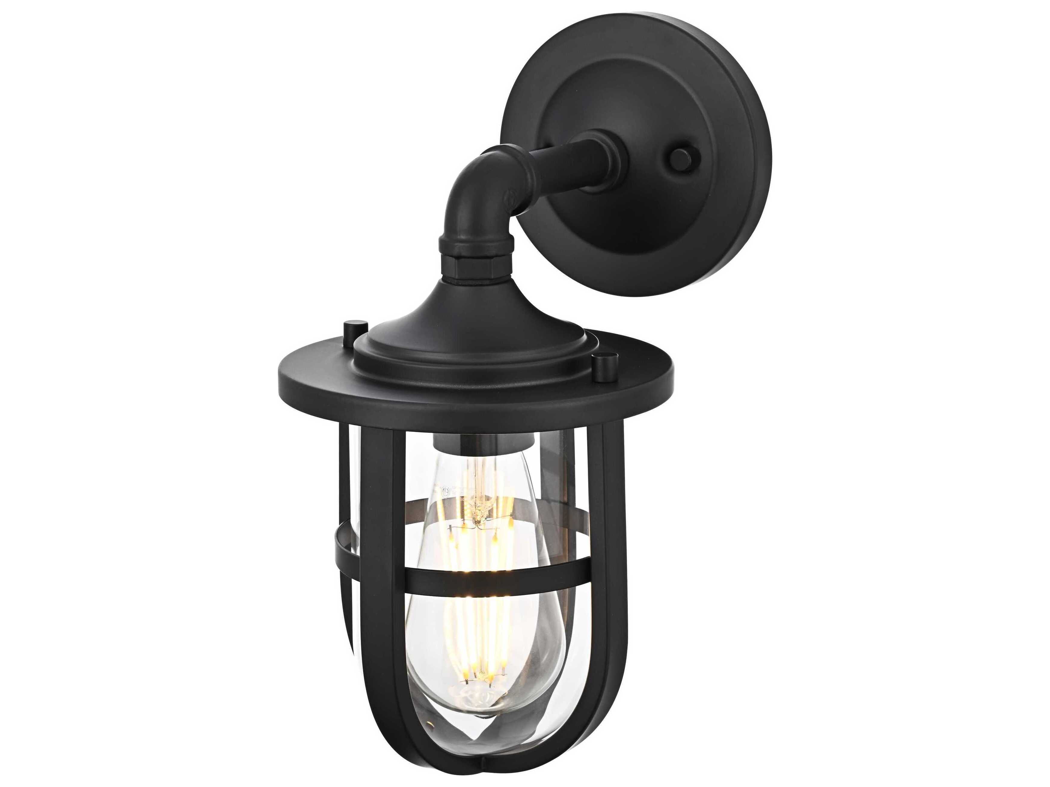 Elegant Lighting Hugo 1-Light Outdoor Wall Light