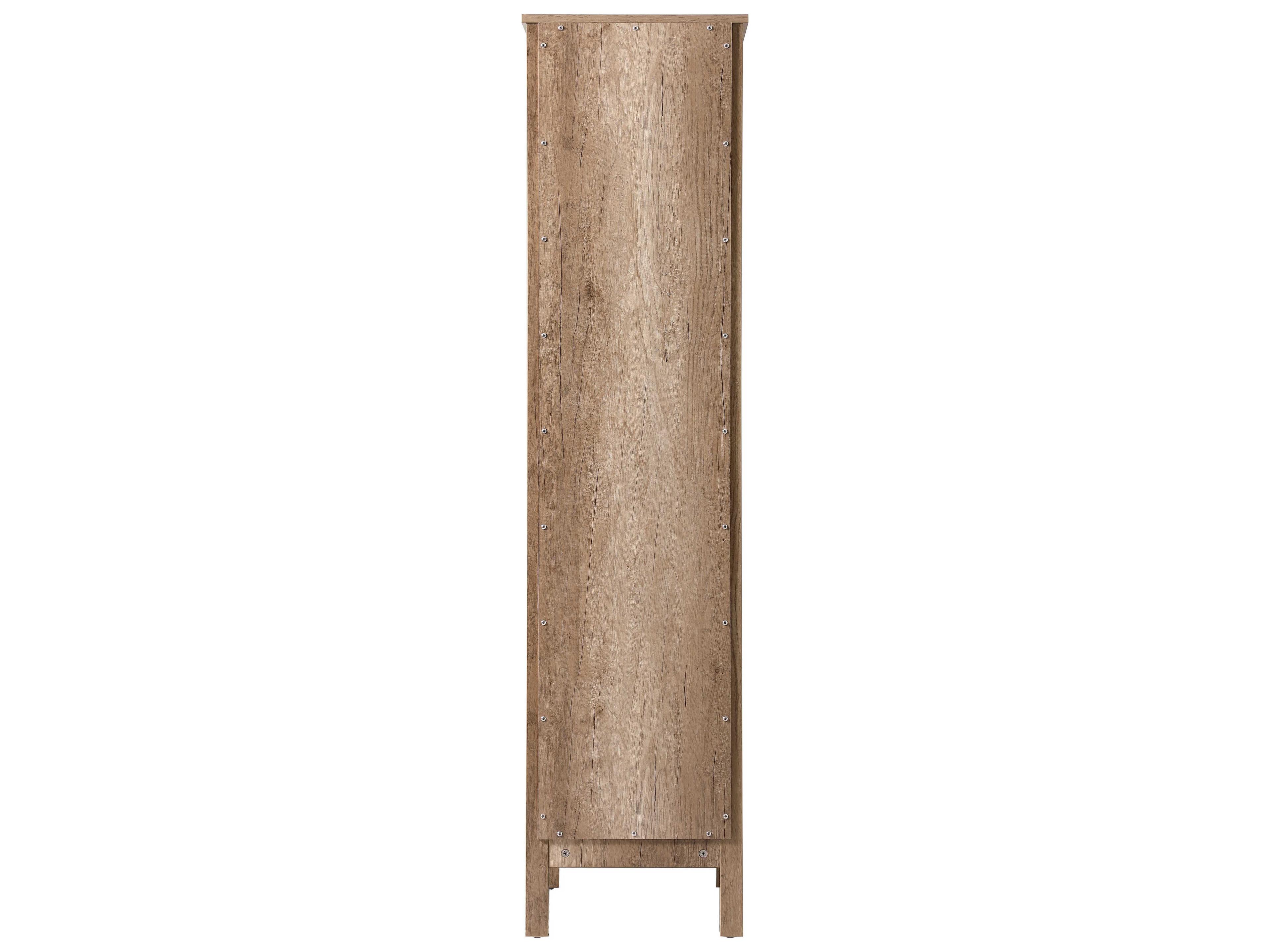 Elegant Lighting Adian Natural Oak Bathroom Linen Storage